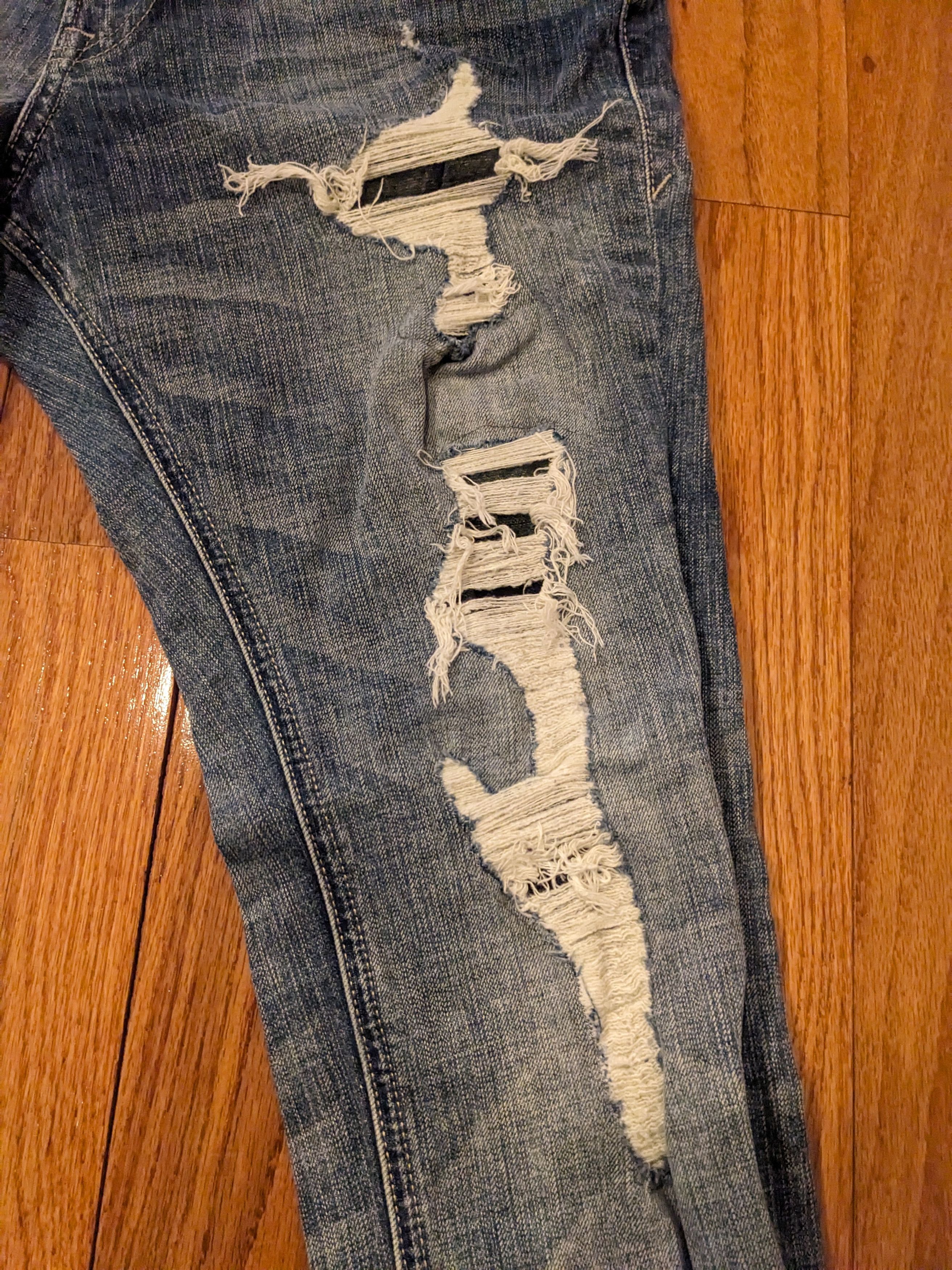 Designer × Express Express 32 x 30 Slim Stretch Denim Jeans Size US 32 / EU 48 - 2 Thumbnail