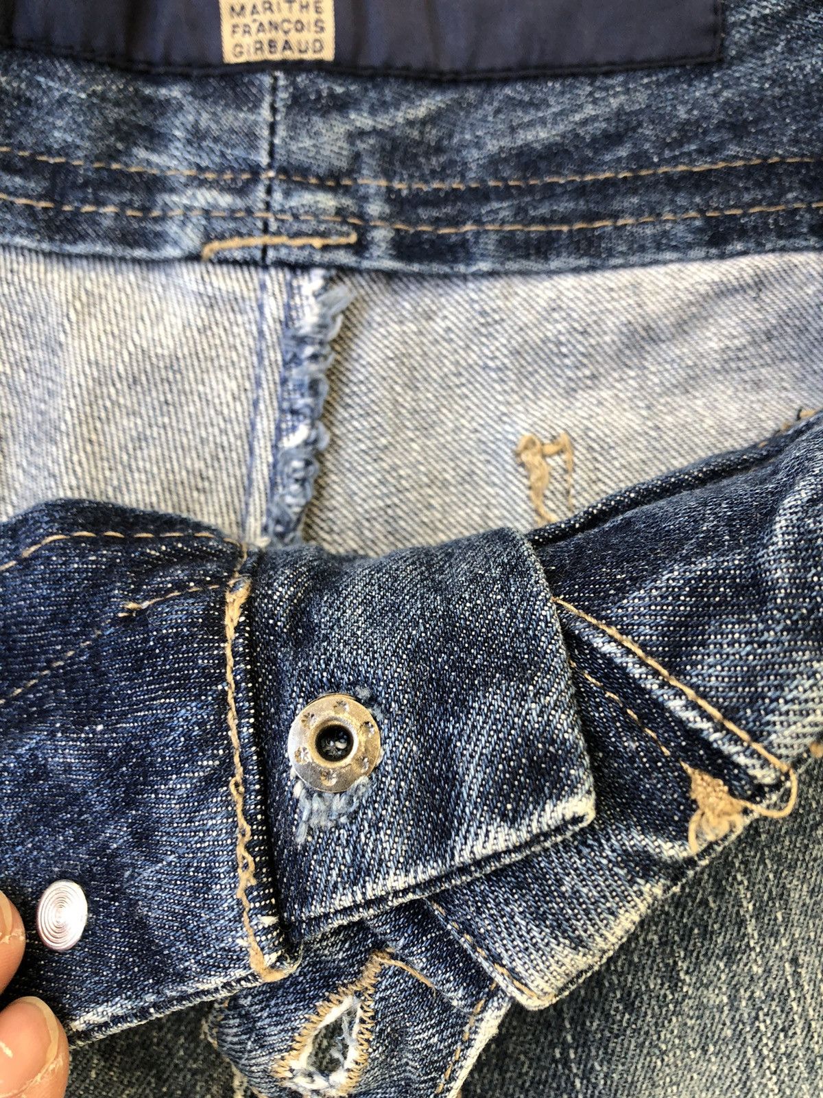 Marithe + Francois Girbaud Le Jean Marithe Francois Gurbaud Y2k M+FG Strap Baggy Denim Size US 34 / EU 50 - 25 Thumbnail
