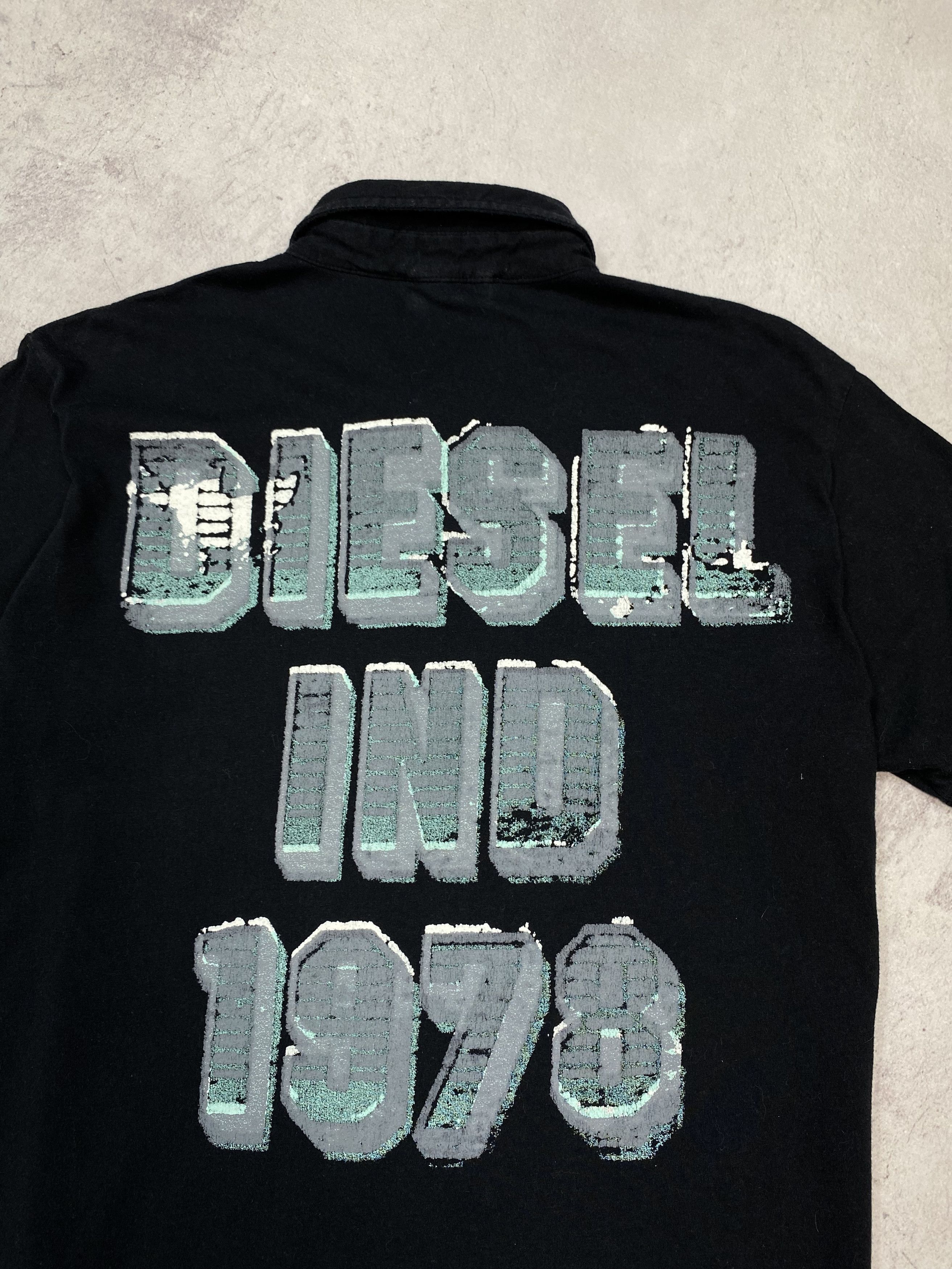 Diesel DIESEL MEN'S VINTAGE POLO SHIRT BLACK SIZE M Y2K STREET WEAR Size US M / EU 48-50 / 2 - 11 Thumbnail