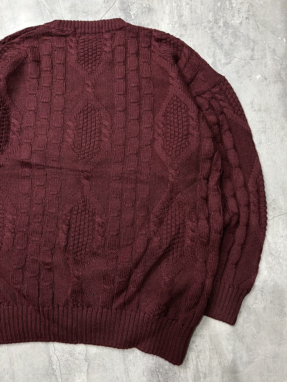 Burberry × Vintage VINTAGE 90s BURBERRY BIG LOGO KNIT SWEATER Size US L / EU 52-54 / 3 - 6 Thumbnail