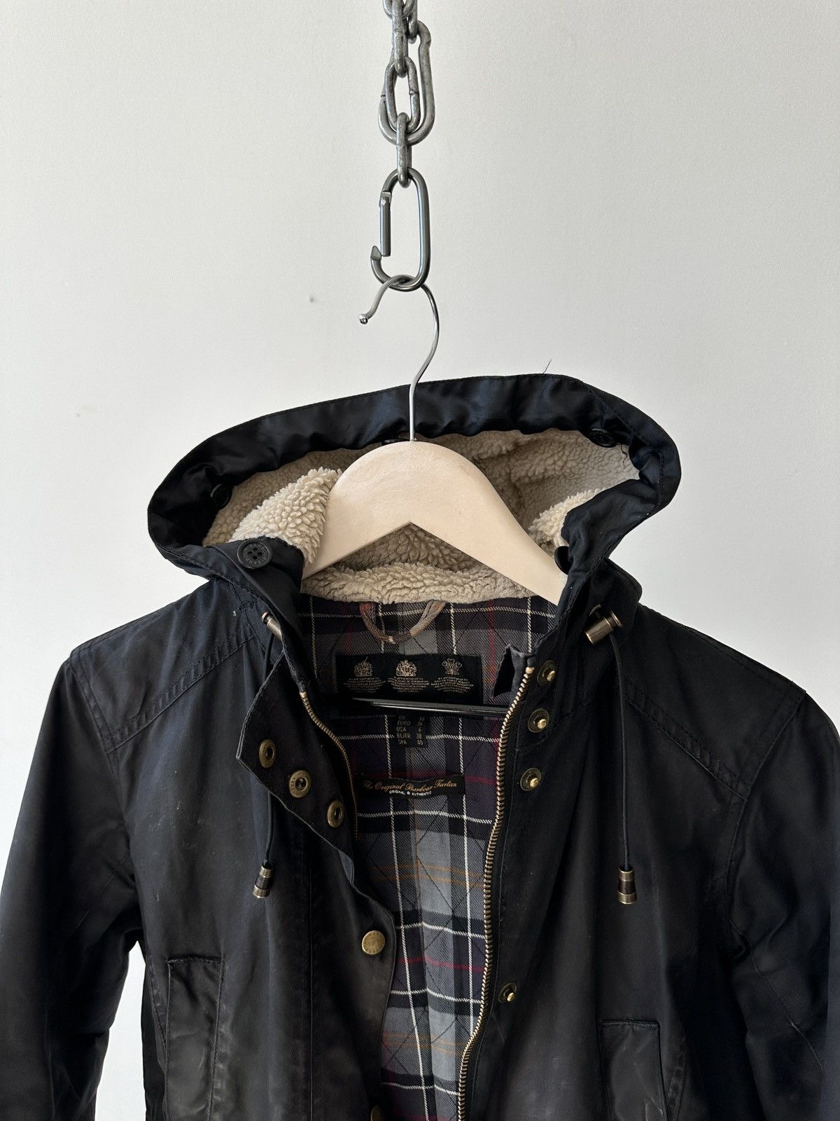 Barbour × Vintage Barbour Kelsall Wax Parka Jacket Size M / US 6-8 / IT 42-44 - 16 Thumbnail