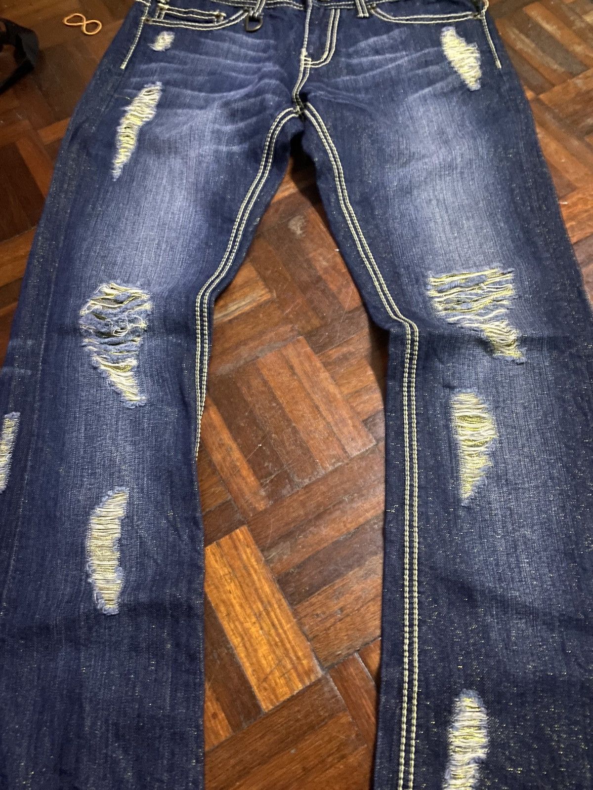 Hysteric Glamour × Japanese Brand Flare jeans distressed Gladnews Boot Cut Size 30" / US 8 / IT 44 - 3 Thumbnail