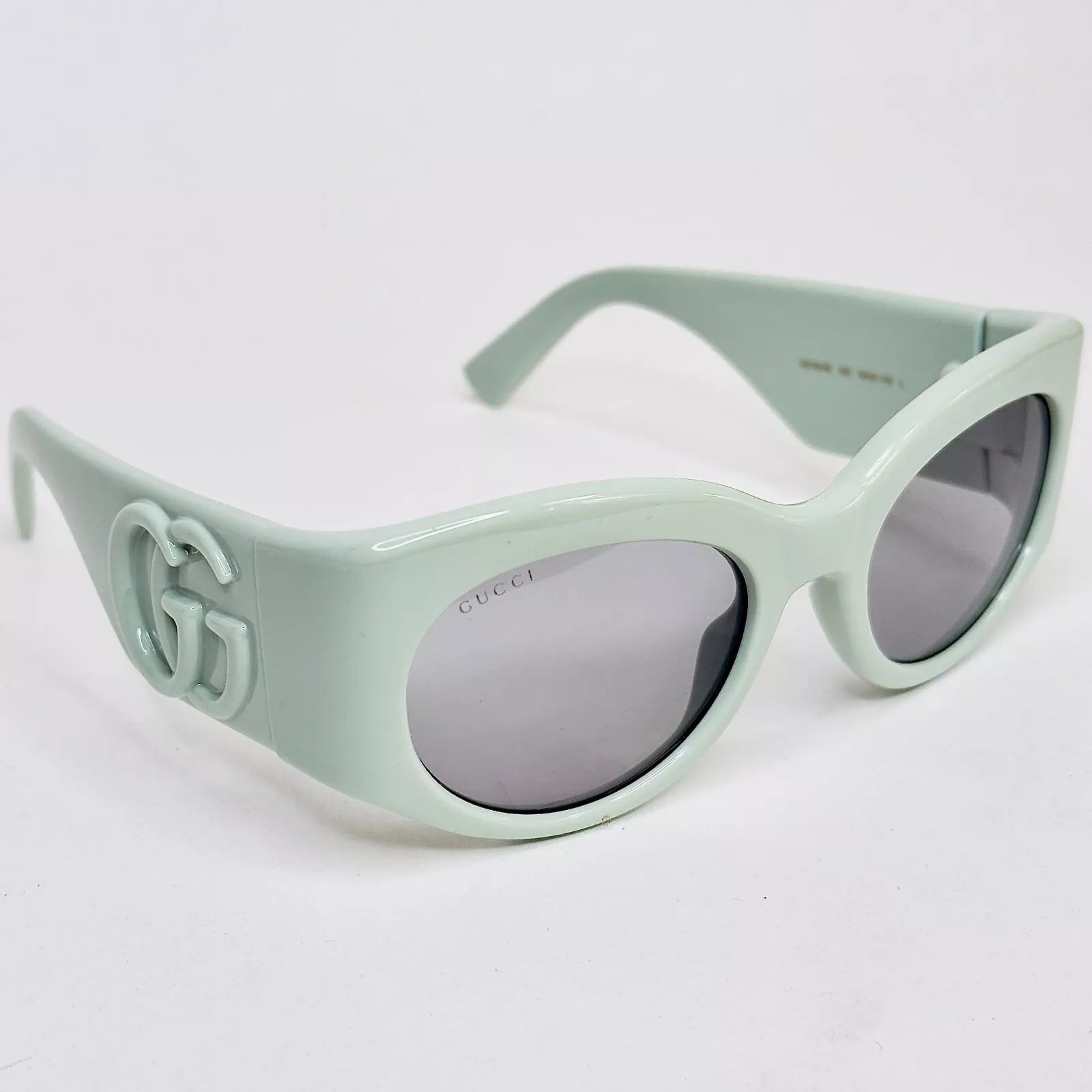 Gucci GUCCI LIDO 1544 Sage Green Oval Gg1544S Sunglasses 003 Size ONE SIZE - 2 Thumbnail