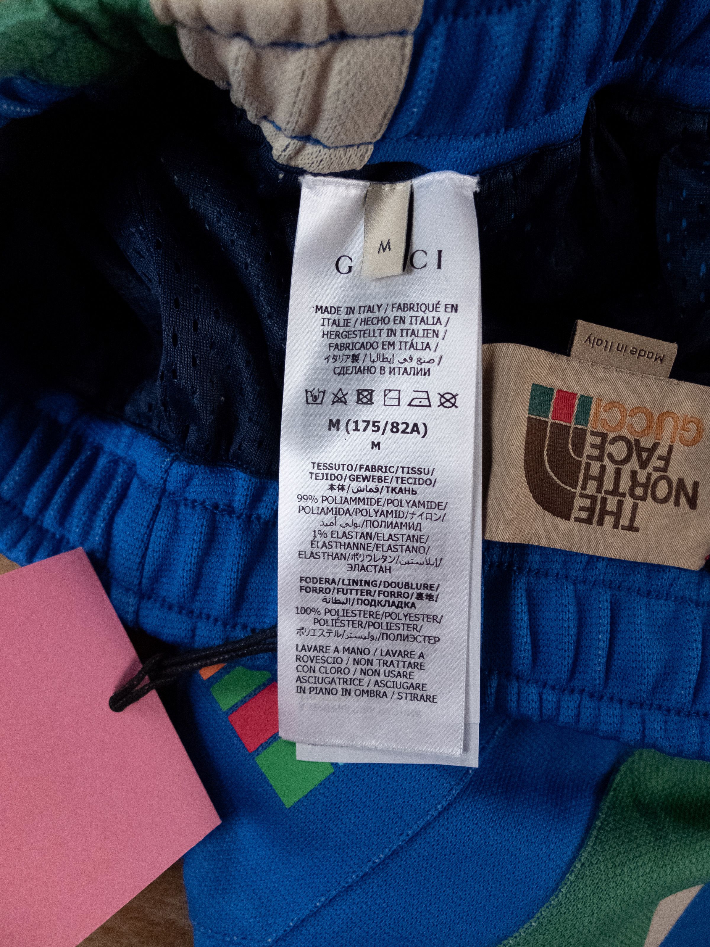Gucci × The North Face GUCCI x THE NORTH FACE blue logo print bermuda shorts Medium Size US 32 / EU 48 - 5 Thumbnail