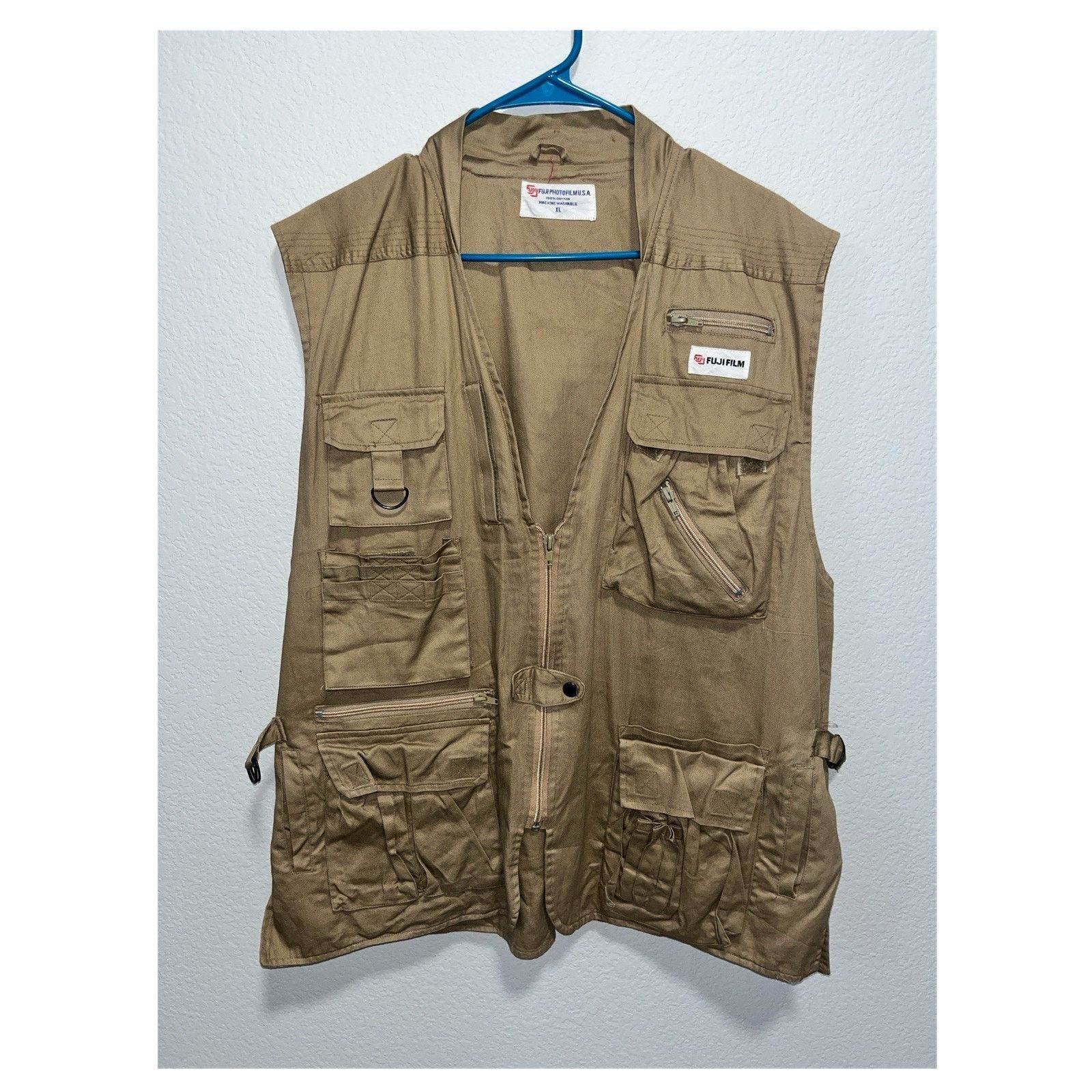 Fujifilm Vintage Fujifilm Utility Vest XL Khaki Photographer Size US XL / EU 56 / 4 - 1 Thumbnail