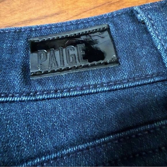 Paige PAIGE Dark Blue High Rise Muse Skinny Jeans Sz 25 Size 25" / US 0 / IT 36 - 4 Thumbnail