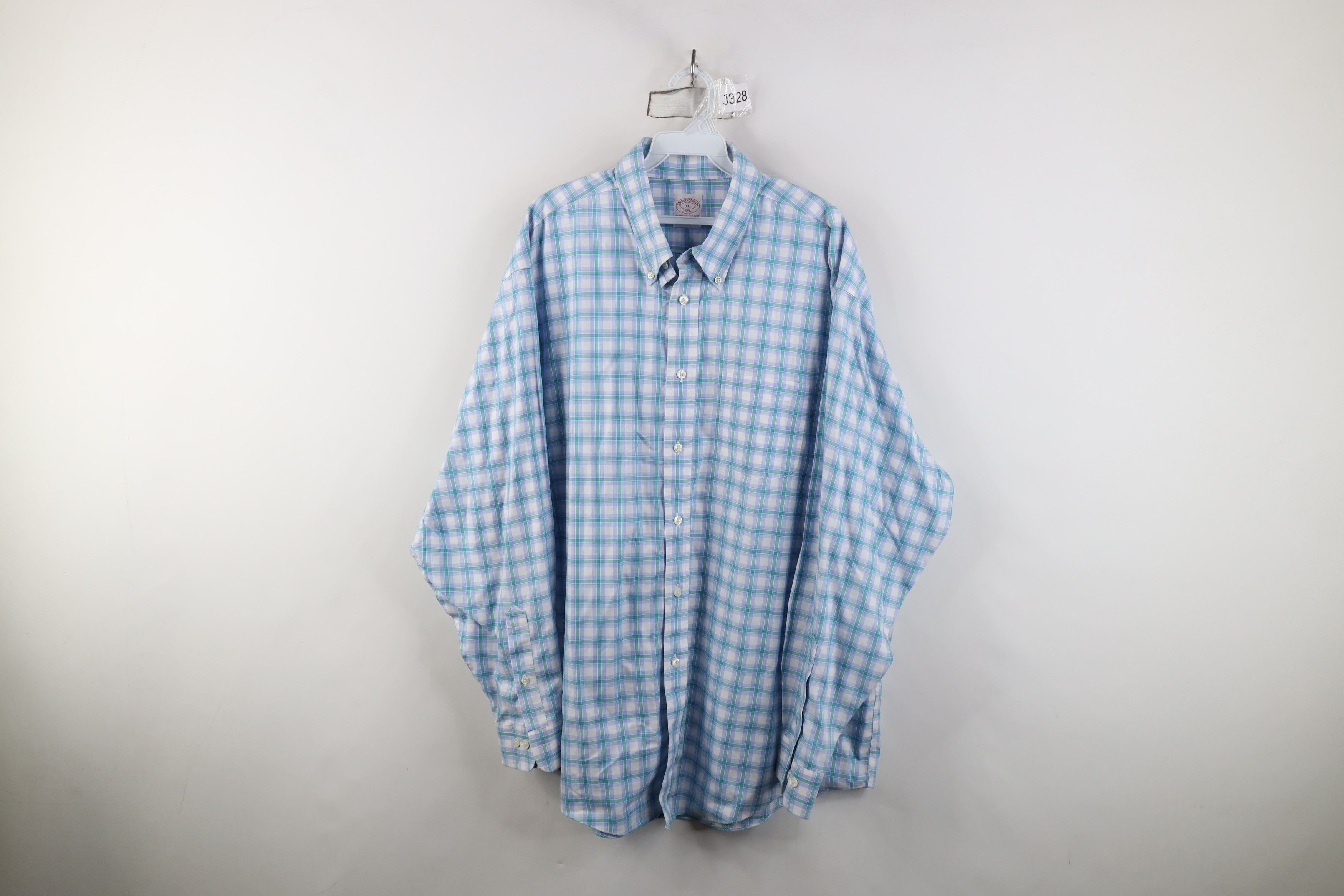 Brooks Brothers Vintage Brooks Brothers Cotton Button Down Shirt Plaid Size US XL / EU 56 / 4 - 1 Thumbnail