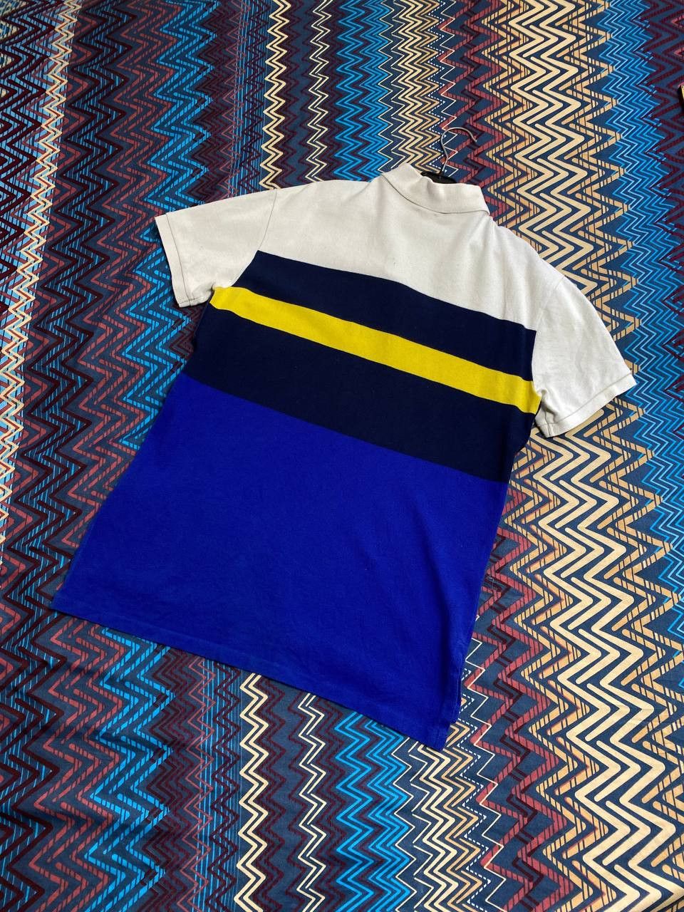 Polo Ralph Lauren × Vintage Polo Ralph Lauren Striped Pony Logo Polo Collared Shirt Size US M / EU 48-50 / 2 - 13 Thumbnail