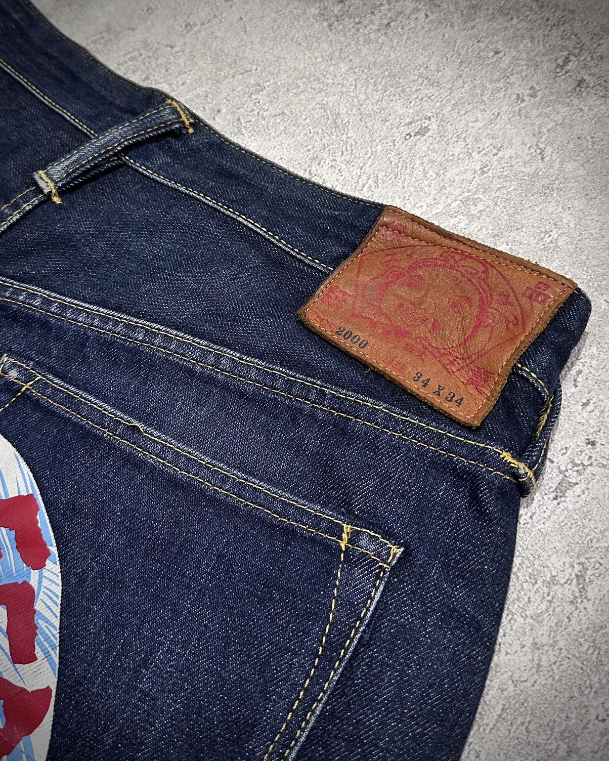 Evisu Evisu Daicock Red Line Selvedge Jeans Size US 34 / EU 50 - 5 Thumbnail