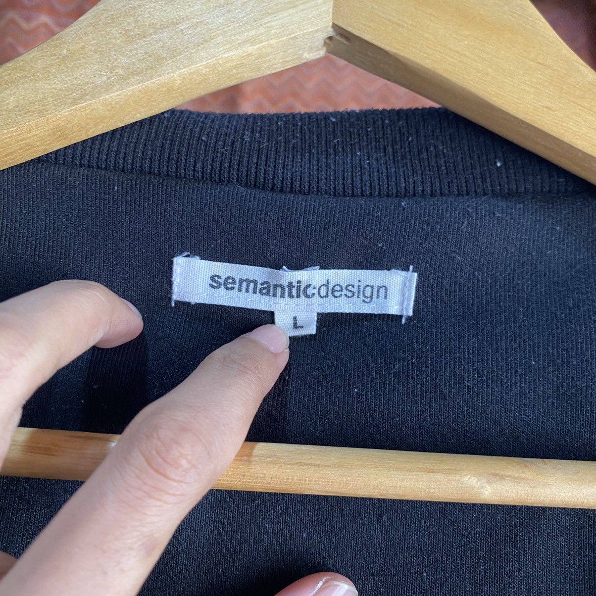 semanticdesign Semanticdesign Japanese Brand Black Hooded Jacket Size US L / EU 52-54 / 3 - 13 Thumbnail
