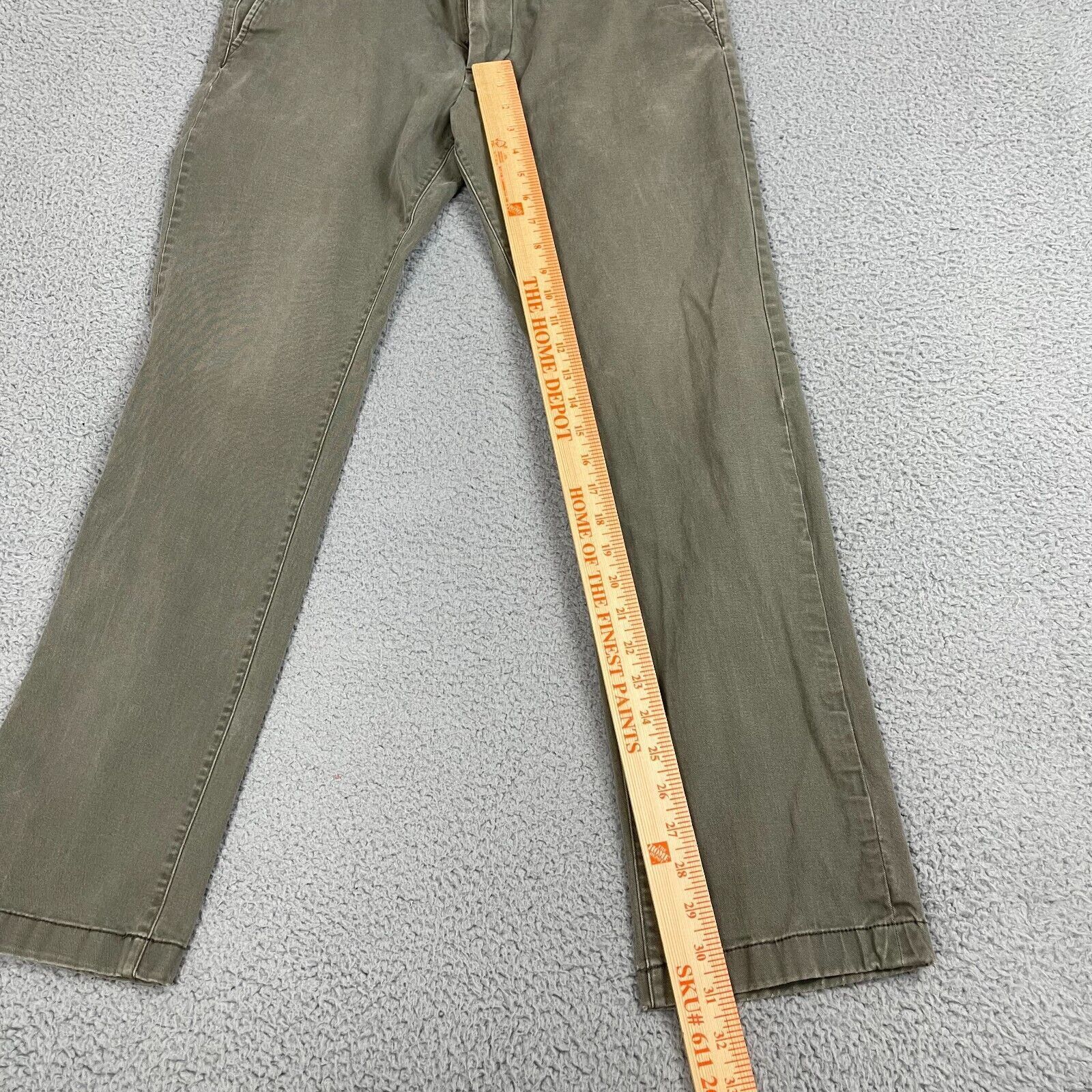 Other Goodfellow Mens Chino Pants 30x32 Green Flat Front Casual Size US 30 / EU 46 - 9 Thumbnail