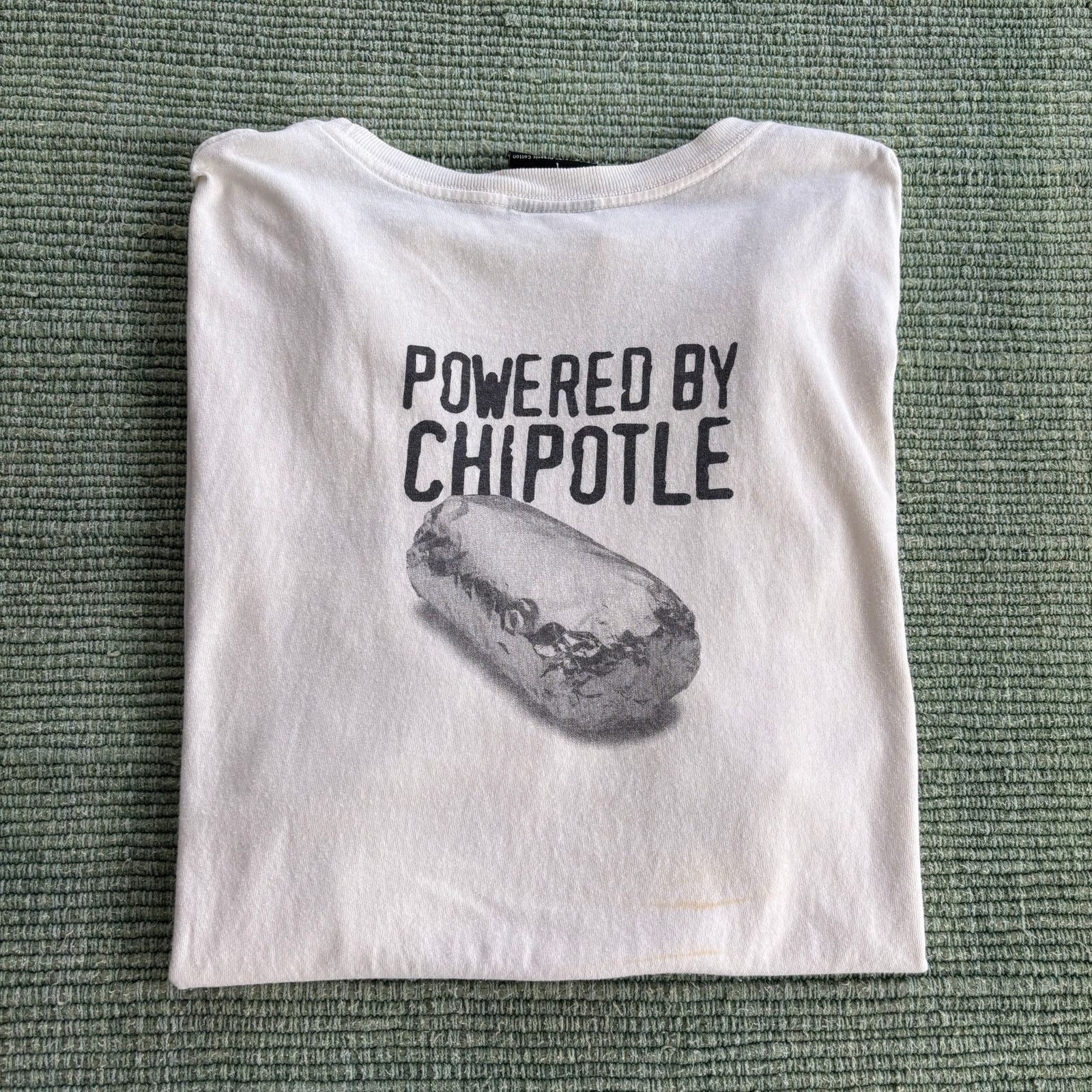 Vintage Vintage Chipotle Employee Tee Shirt Sz XL Double Sided Size US XL / EU 56 / 4 - 8 Thumbnail