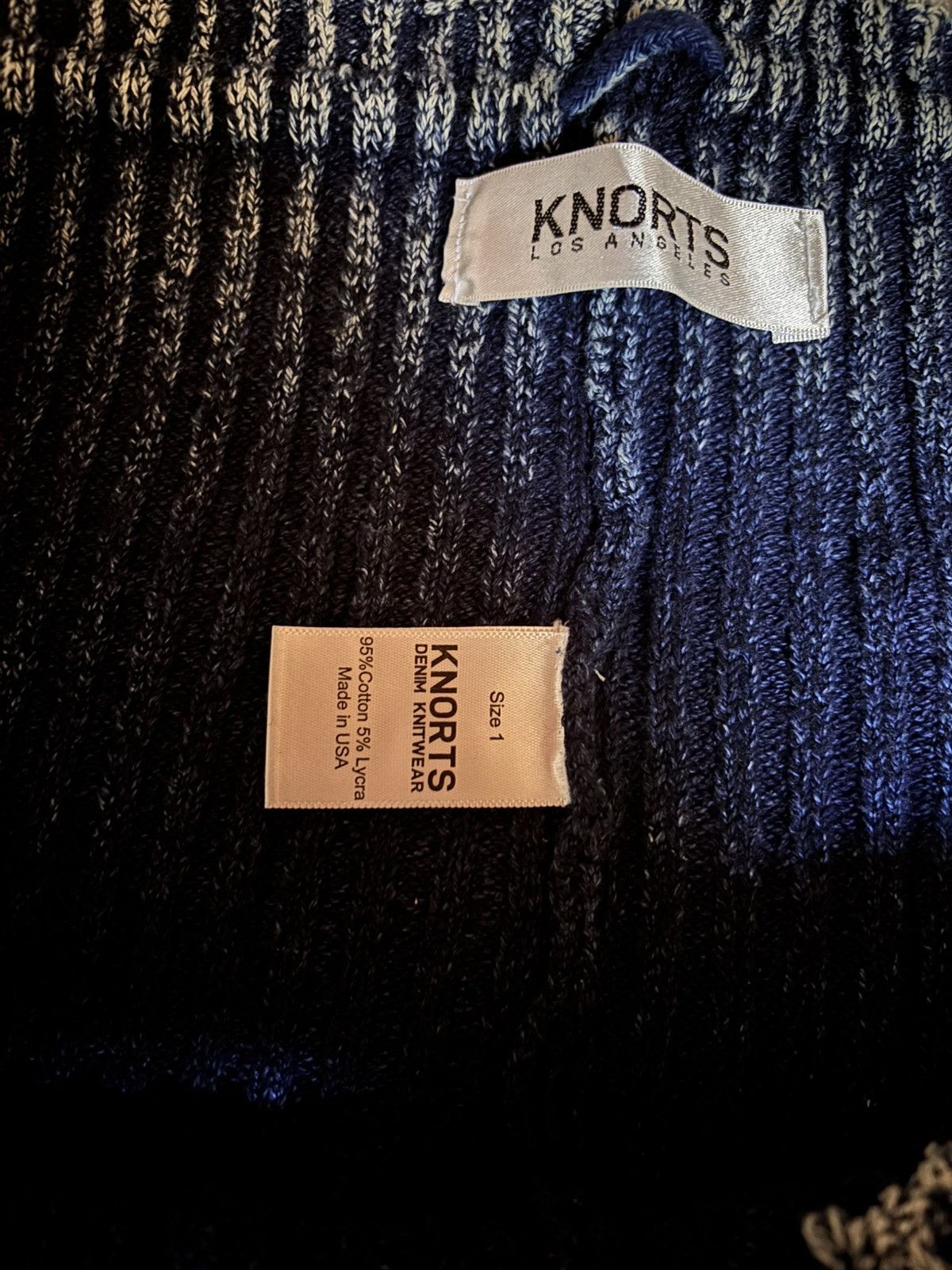 Other Knorts Los Angeles Knit Denim Elongators Size 24" / US 00 / IT 34 - 3 Thumbnail