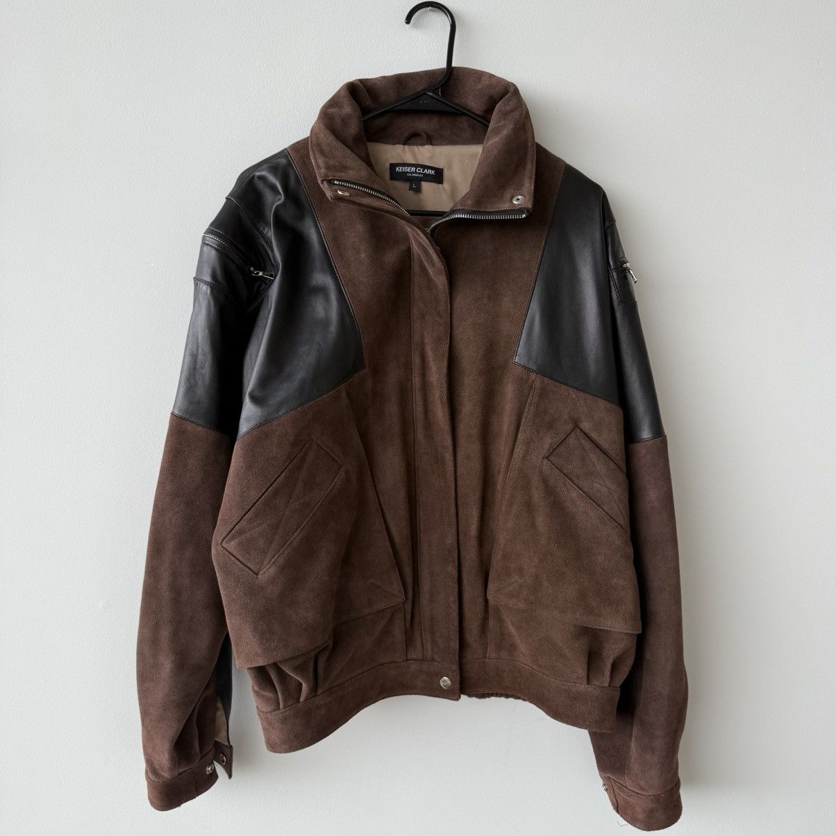 Keiser Clark Keiser Clark Brown Leather Bomber Jacket Size US L / EU 52-54 / 3 - 1 Thumbnail
