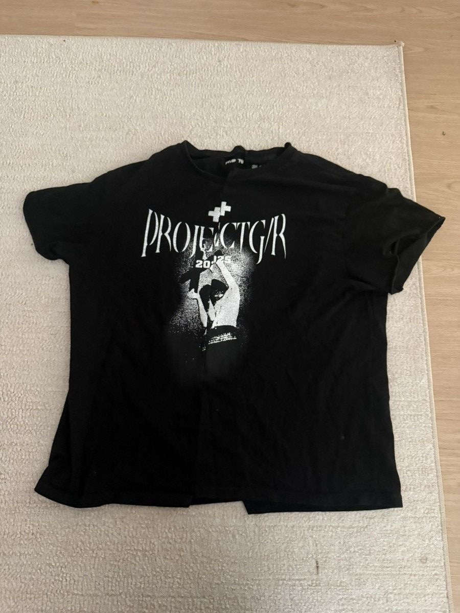 PROJECT G/R Protocol Index Blacklist Washed Black T-Shirt | Grailed