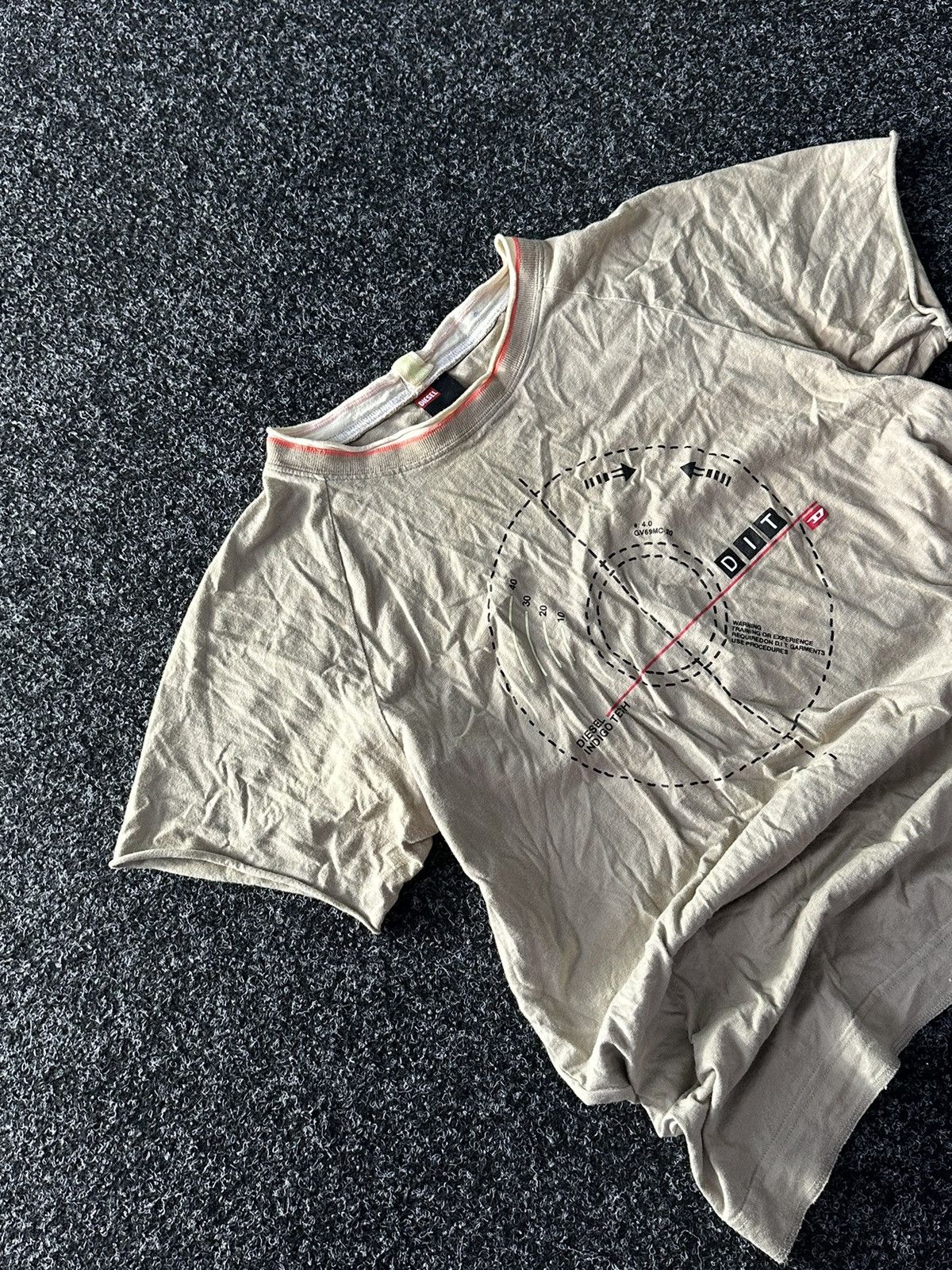 Diesel × If Six Was Nine 80s❗️ vintage DIESEL Single Stitch avant garde tee Y2K Logo D Size US L / EU 52-54 / 3 - 2 Thumbnail