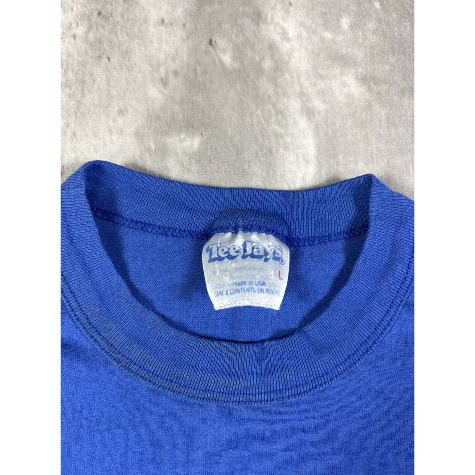 TEE JAYS VINTAGE Carolina Beach Nature T Shirt Blue Mens L Shirt 80s 90s Beach Disney Friends Tee Jays Cotton Crew Neck Short Sleeve Size US L / EU 52-54 / 3 - 5 Thumbnail