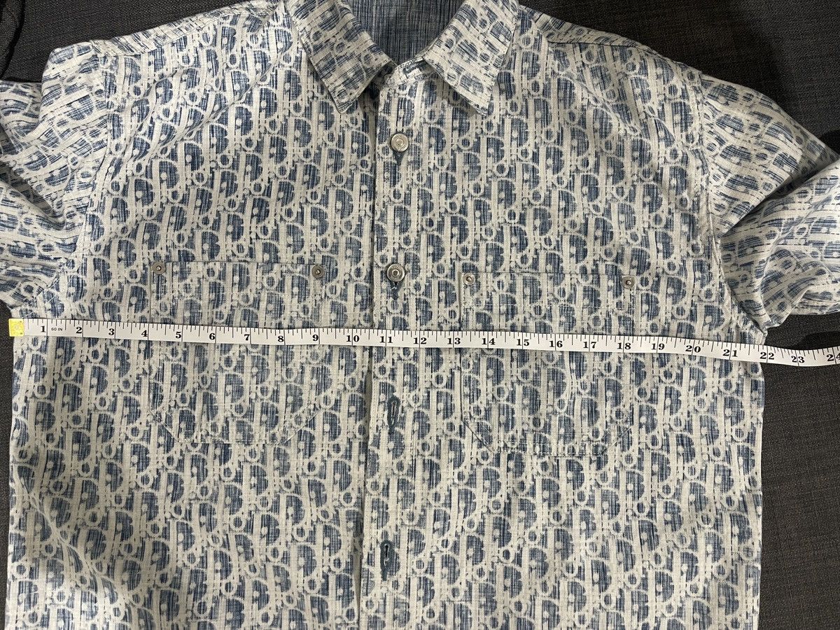 Dior Dior Oblique Kasuri Cotton Denim Overshirt Size US S / EU 44-46 / 1 - 10 Thumbnail