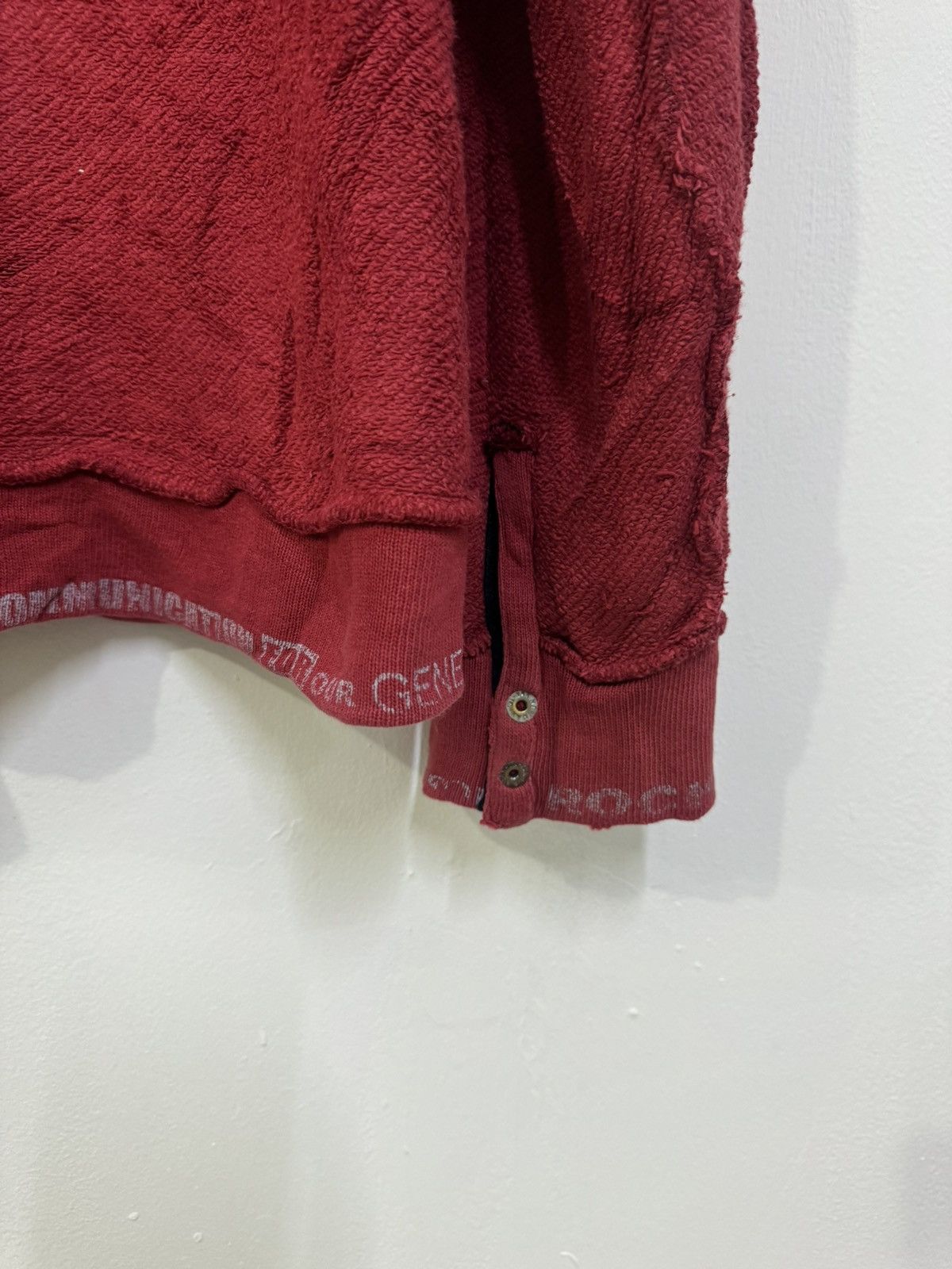 PPFM 💥 PPFM STRIPE RED BLACK GRUNGE DESTROYED DAMAGE KURT COBAIN Size US M / EU 48-50 / 2 - 15 Thumbnail