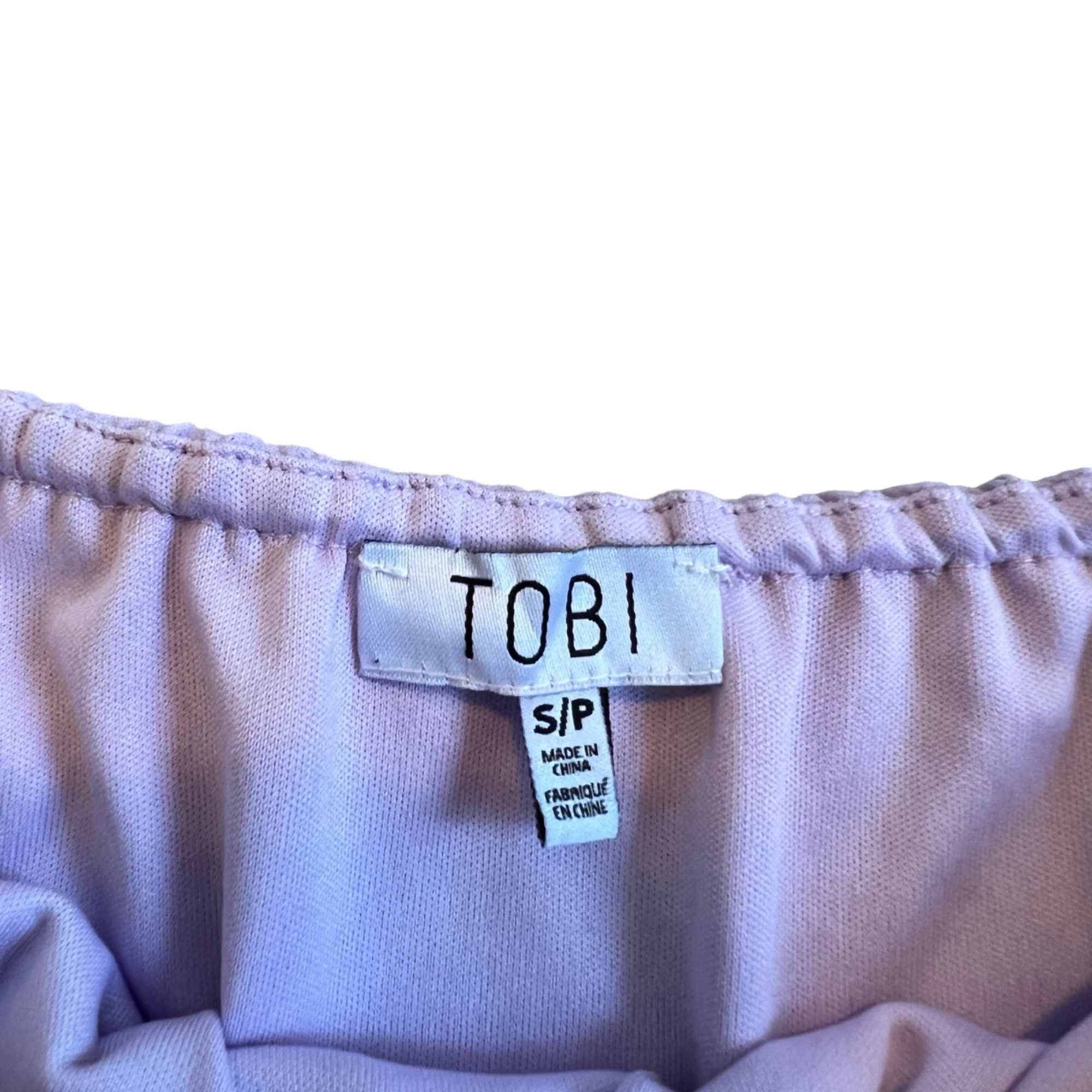 Other Tobi Pastel Lavender Flowy Fully Lined Crop Top S Size S / US 4 / IT 40 - 3 Thumbnail