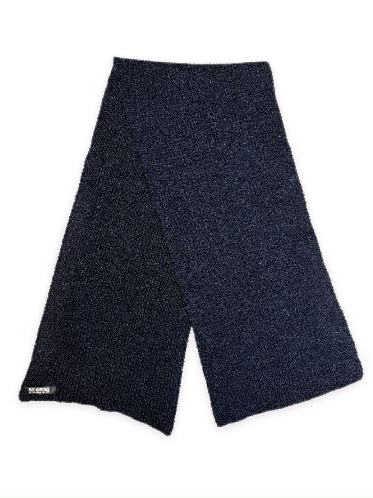 Raf Simons AW04 Raf Simons ‘Waves’ Blue Wool Head Scarf Size ONE SIZE - 1 Thumbnail