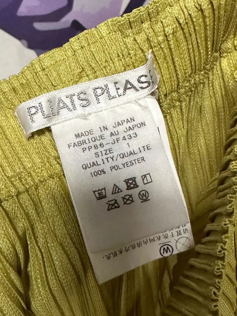 Issey Miyake issey miyake size:1 Light yellow three-quarter pleated pan Size 42" / US 20 - 4 Thumbnail