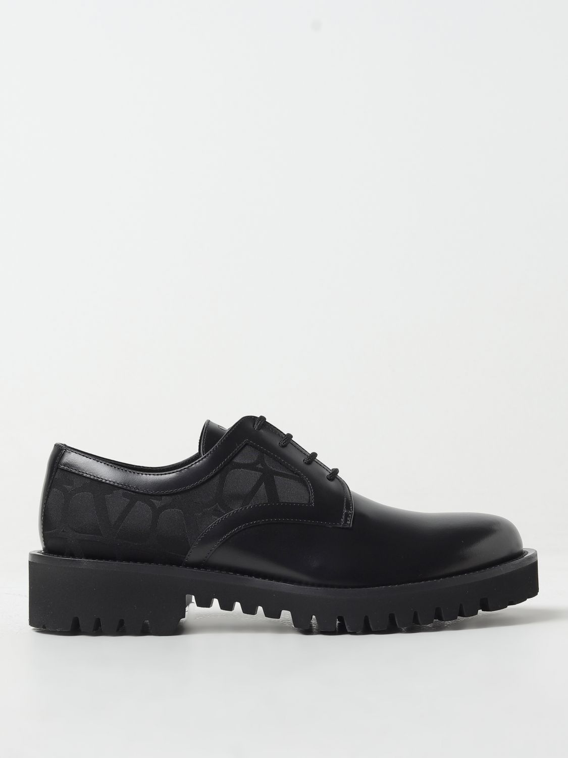 image of Valentino Garavani Brogue Shoes Men Black (Size 8)