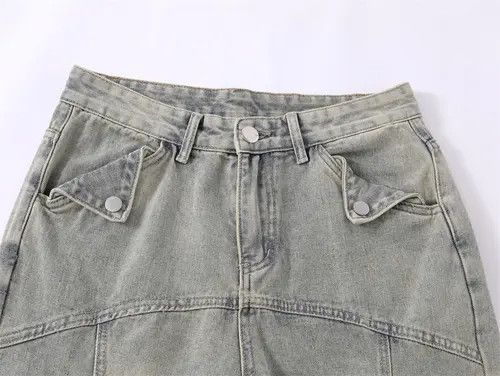 VIBE Men's punk split stitching distressed washed ripped jeans Size US 32 / EU 48 - 4 Thumbnail