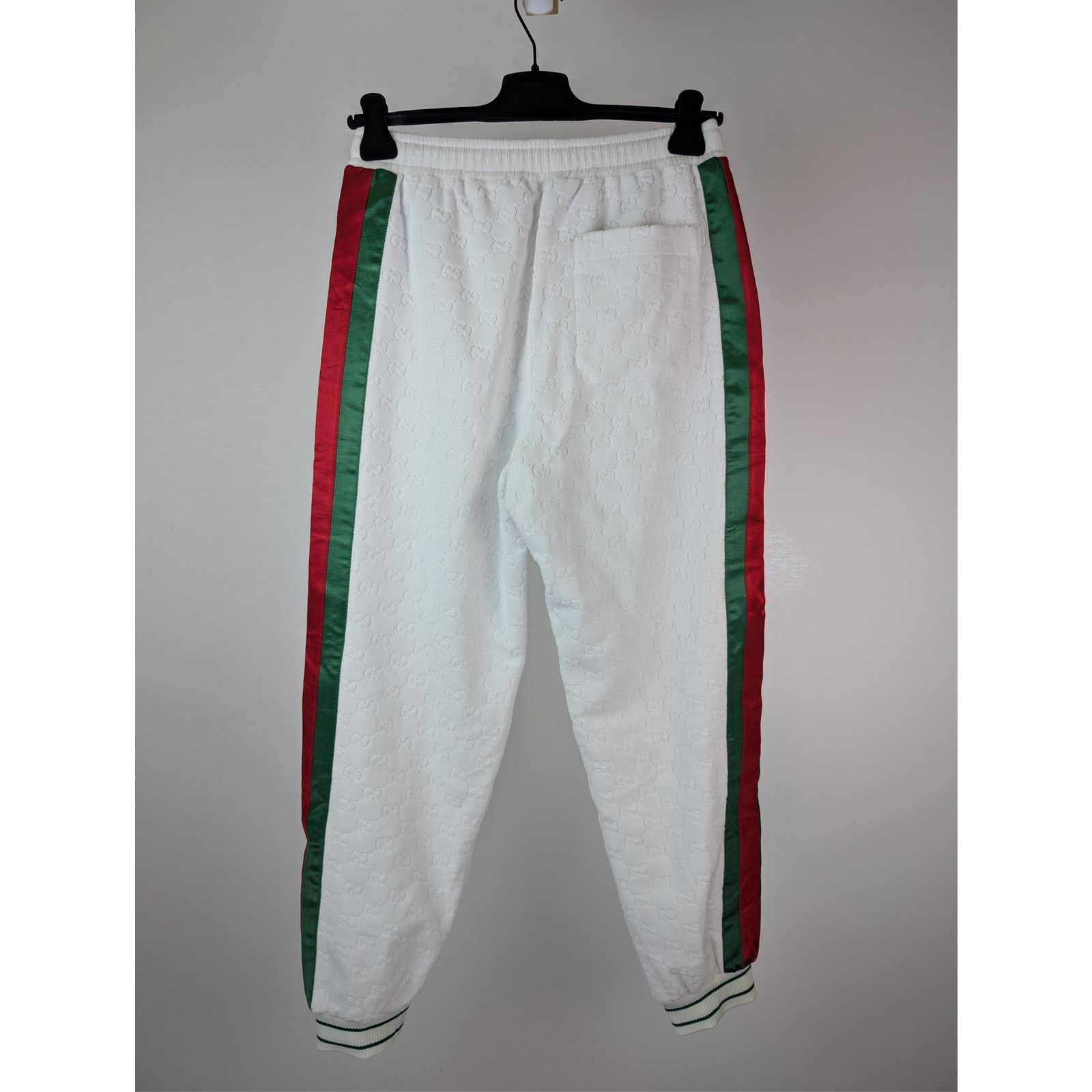 Gucci o1rshd1 GG Cotton Terry Cloth Jogging Pants in White Size US 32 / EU 48 - 10 Thumbnail