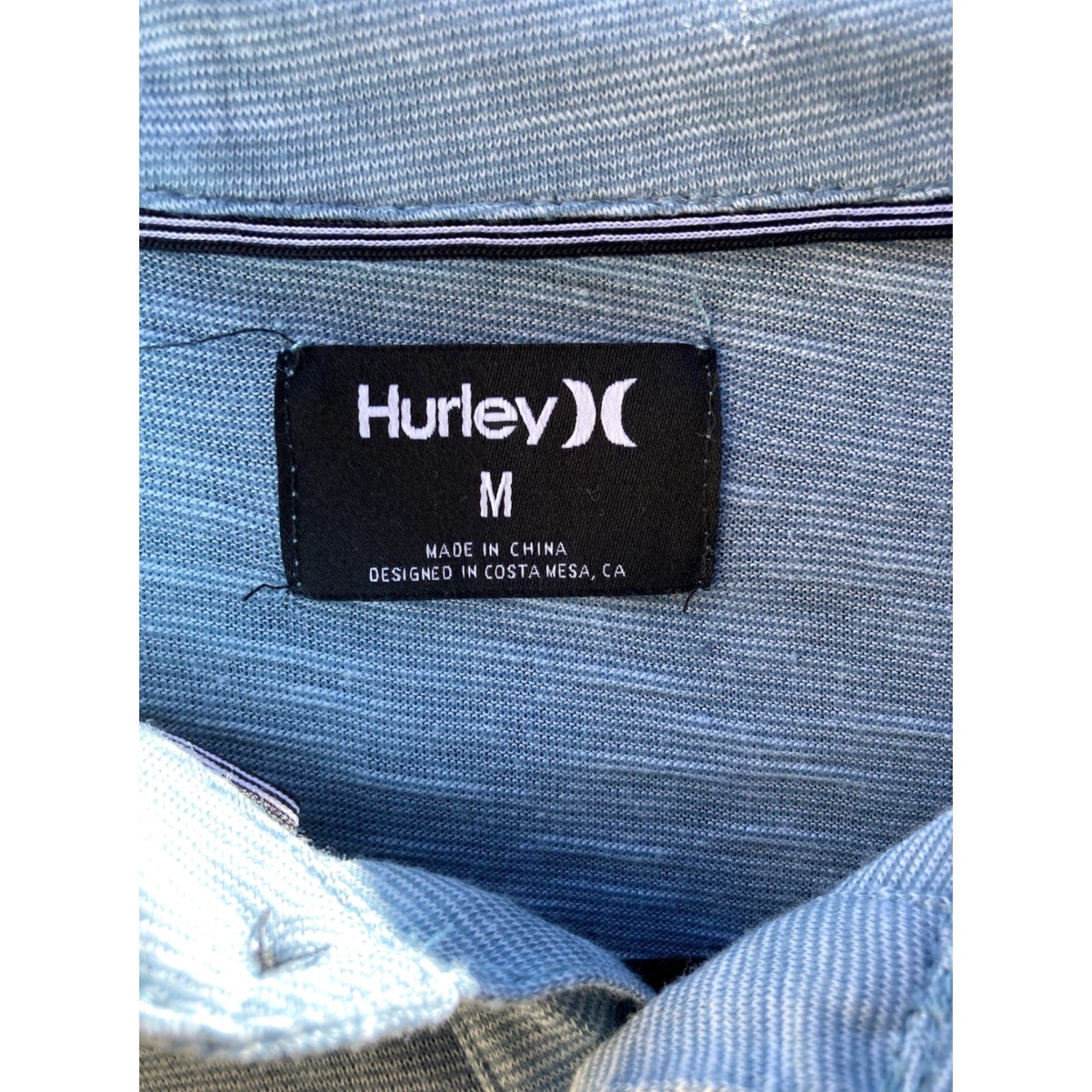 Hurley Hurley Polo Shirt Men’s Turquoise Logo Golf Polo M Light Stretch Breath Activewear Size US M / EU 48-50 / 2 - 2 Thumbnail