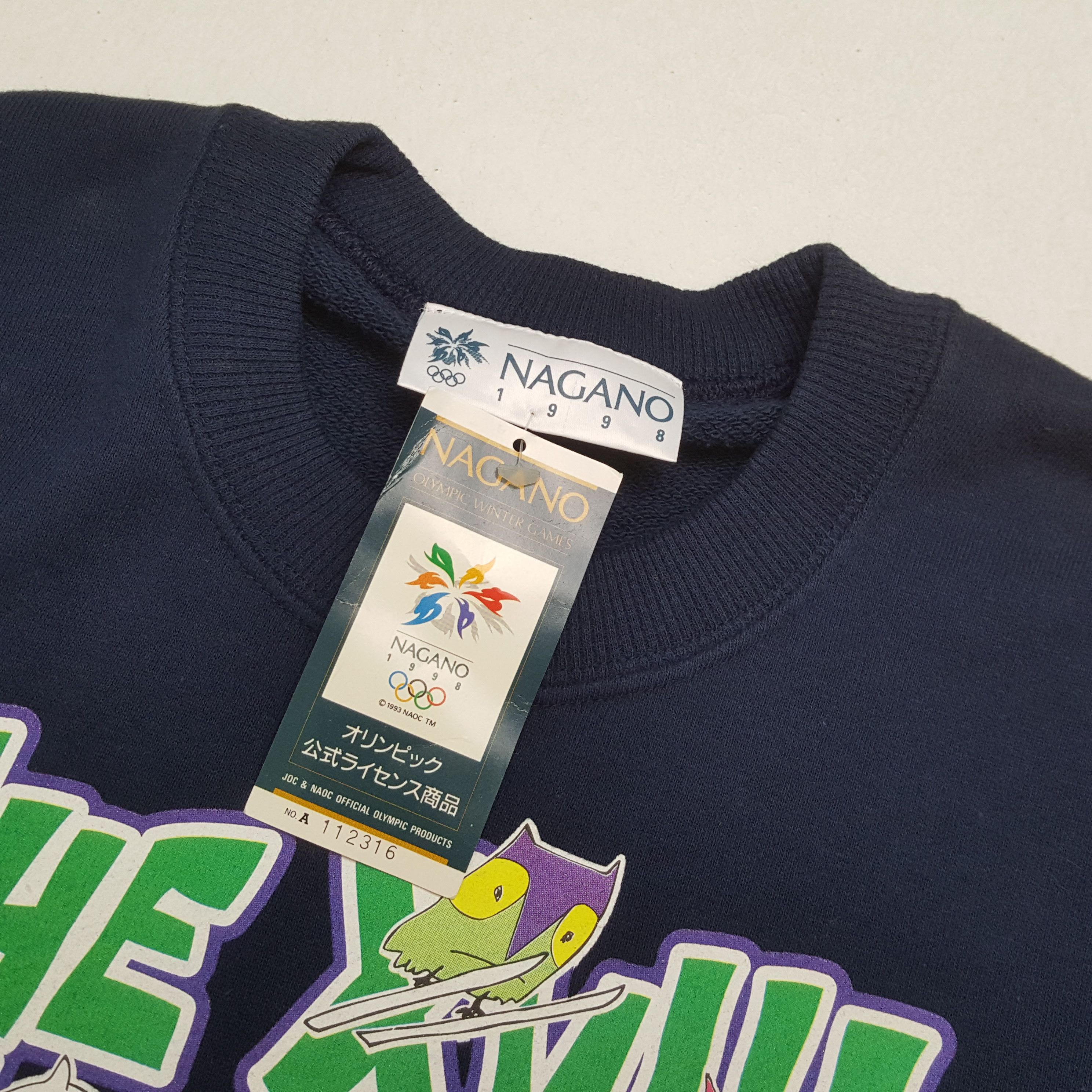 USA Olympics × Vintage Vintage OLYMPICS MAGANO 1998 Sportswear Promo Sweatshirts Size US M / EU 48-50 / 2 - 9 Thumbnail
