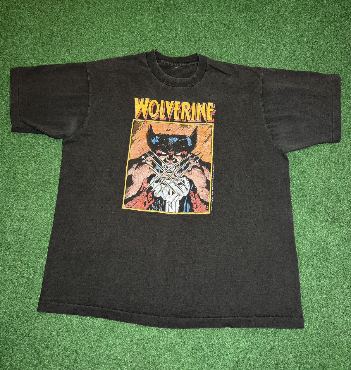 Marvel Comics × Vintage Vintage 80s Wolverine Vs Punisher X-Men Marvel RARE T Shirt Size US L / EU 52-54 / 3 - 1 Thumbnail