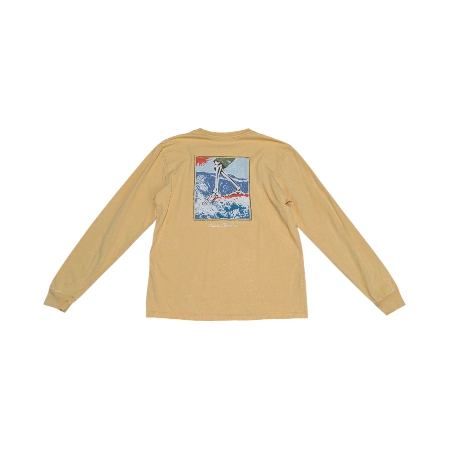 Katin Katin Goner Long Sleeve Tee Shirt Yellow Crewneck Mens Small Size US S / EU 44-46 / 1 - 1 Thumbnail
