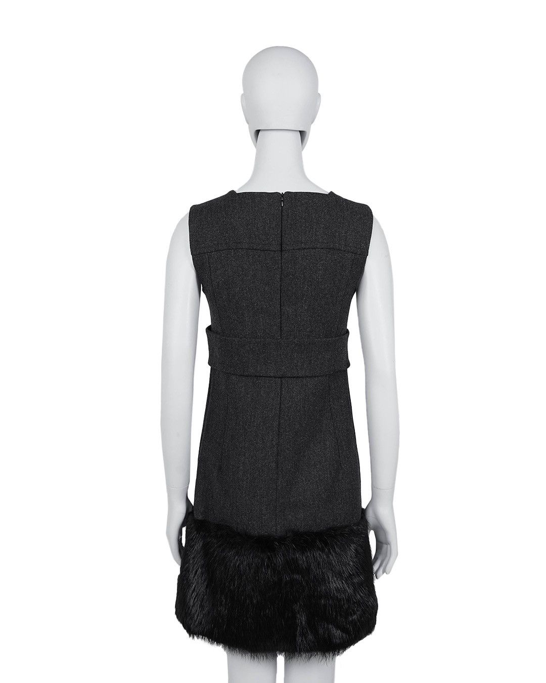 Prada Prada F/W2001 Wool Fur Dress Size S / US 4 / IT 40 - 8 Thumbnail