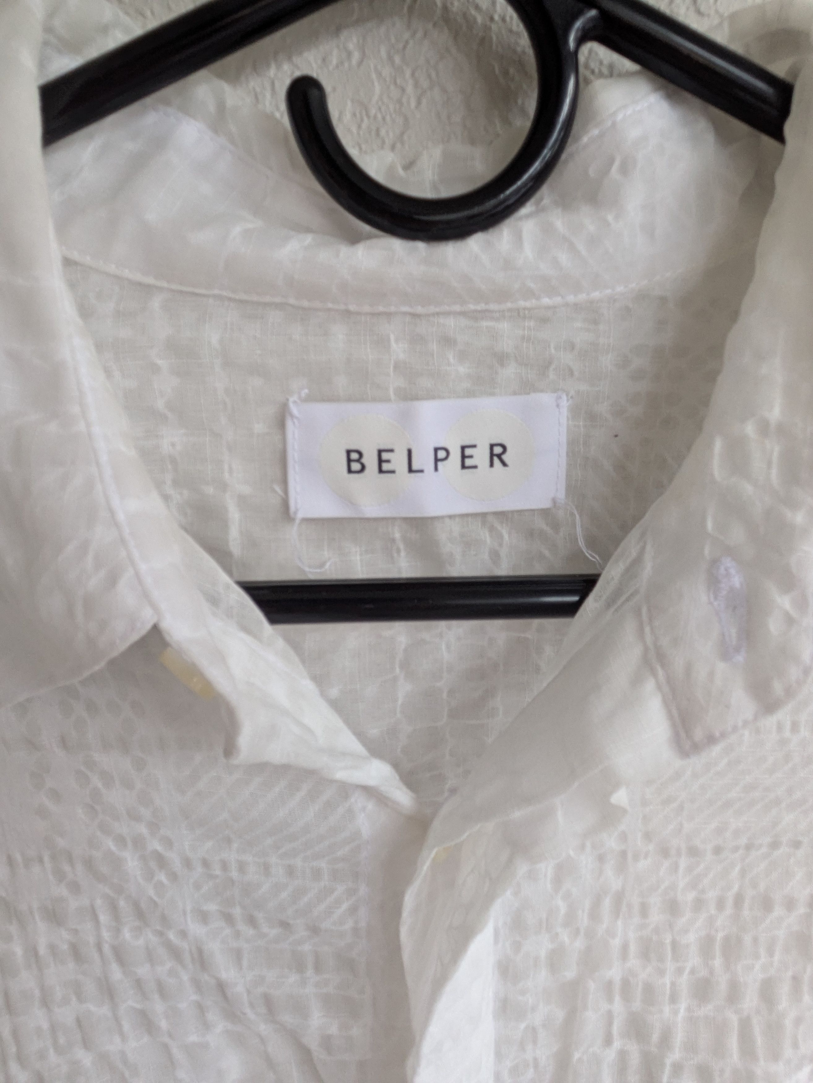 Japanese Brand BELPER Integrated Sleeve Shirt With Layered Back Panel Size US S / EU 44-46 / 1 - 3 Thumbnail
