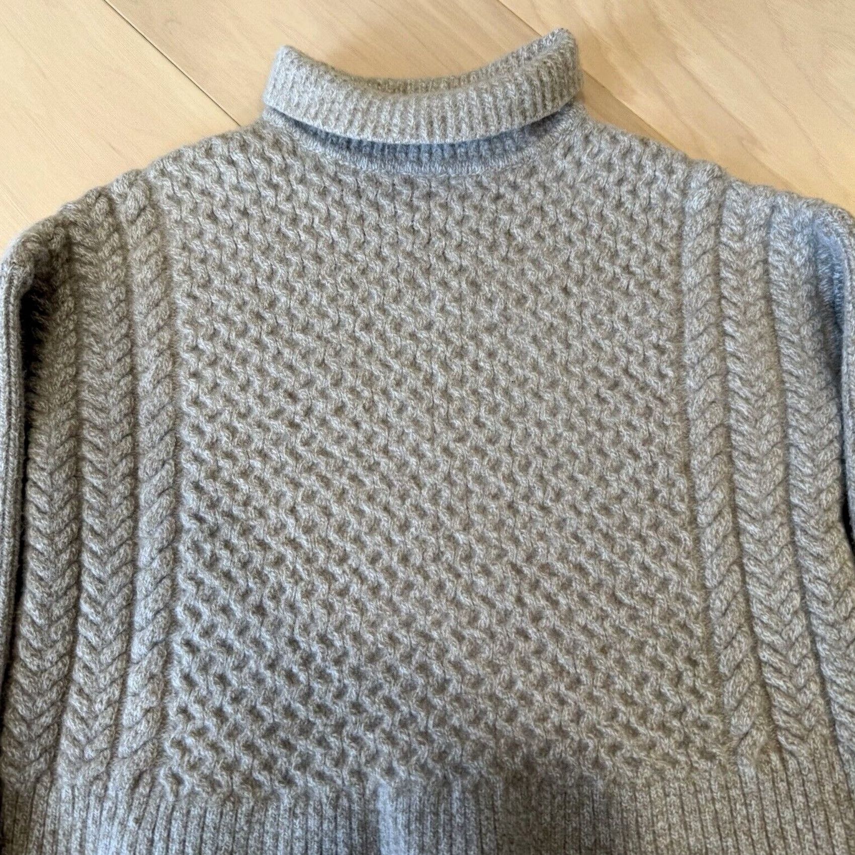 AYR AYR Le Square Sweater Women's S Oatmeal Wool Knit Pullover Studded Logo Bohemian 90s Angl—wait. Size S / US 4 / IT 40 - 3 Thumbnail