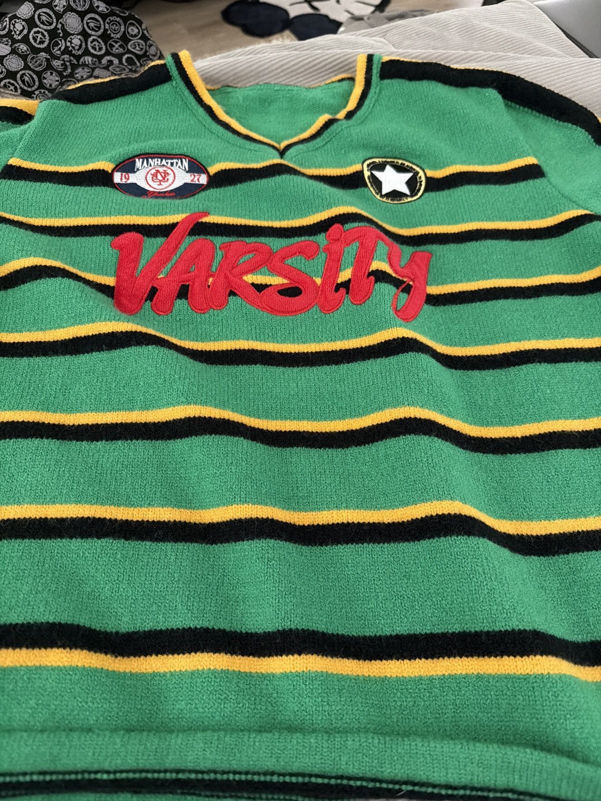 Vintage Manhattan new york Varsity longsleeve Size US L / EU 52-54 / 3 - 5 Thumbnail