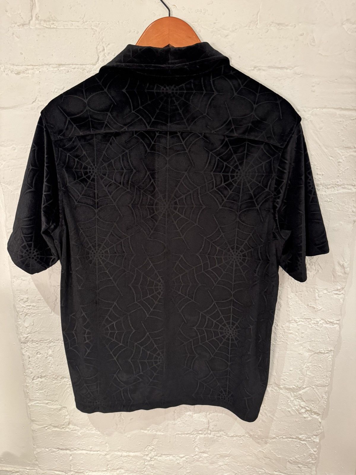 Supreme Supreme velour spider web shirt FW2022 Size US S / EU 44-46 / 1 - 4 Thumbnail