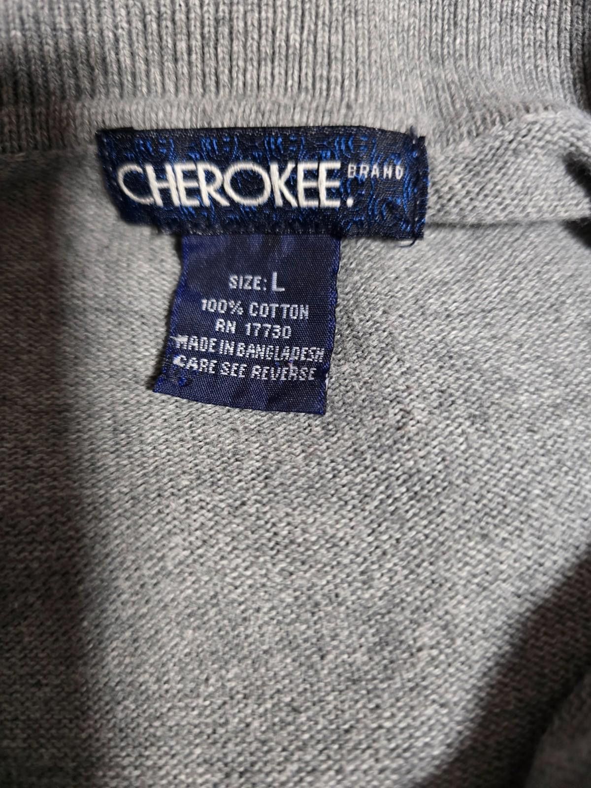 Cherokee Cherokee Long Sleeve Gray Windowpane Sweater Vintage 90's Size US L / EU 52-54 / 3 - 3 Thumbnail