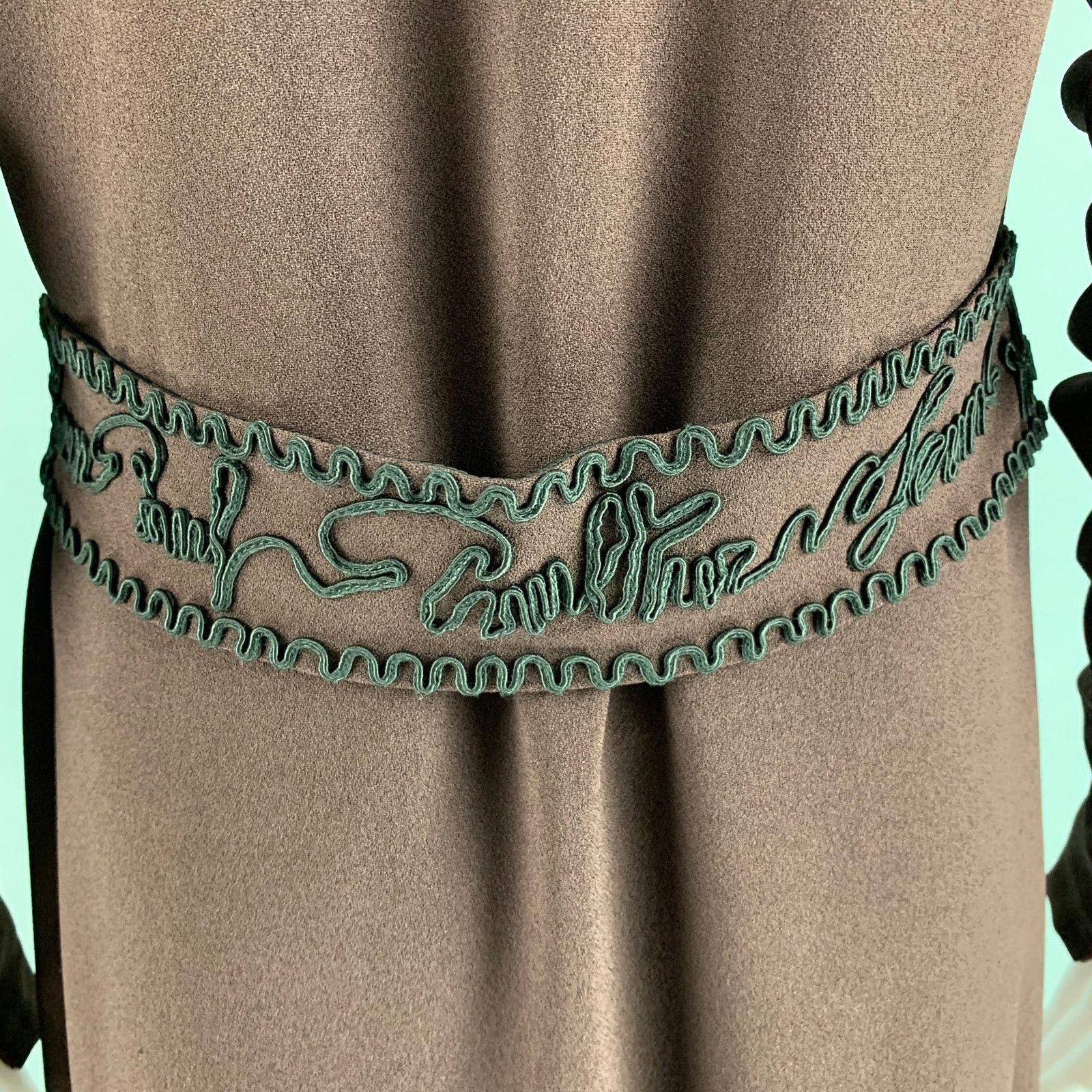 Jean Paul Gaultier JEAN PAUL GAULTIER VINTAGE Brown Black Polyester Blend Dress Size M / US 6-8 / IT 42-44 - 5 Thumbnail