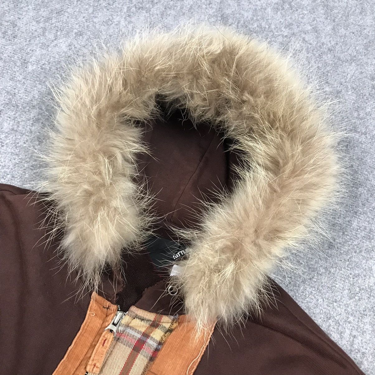 Designer × Japanese Brand × Tornado Mart KITTLT PATCHWORK STYLE FUR HOODIES RARE JACKET Size US M / EU 48-50 / 2 - 9 Thumbnail