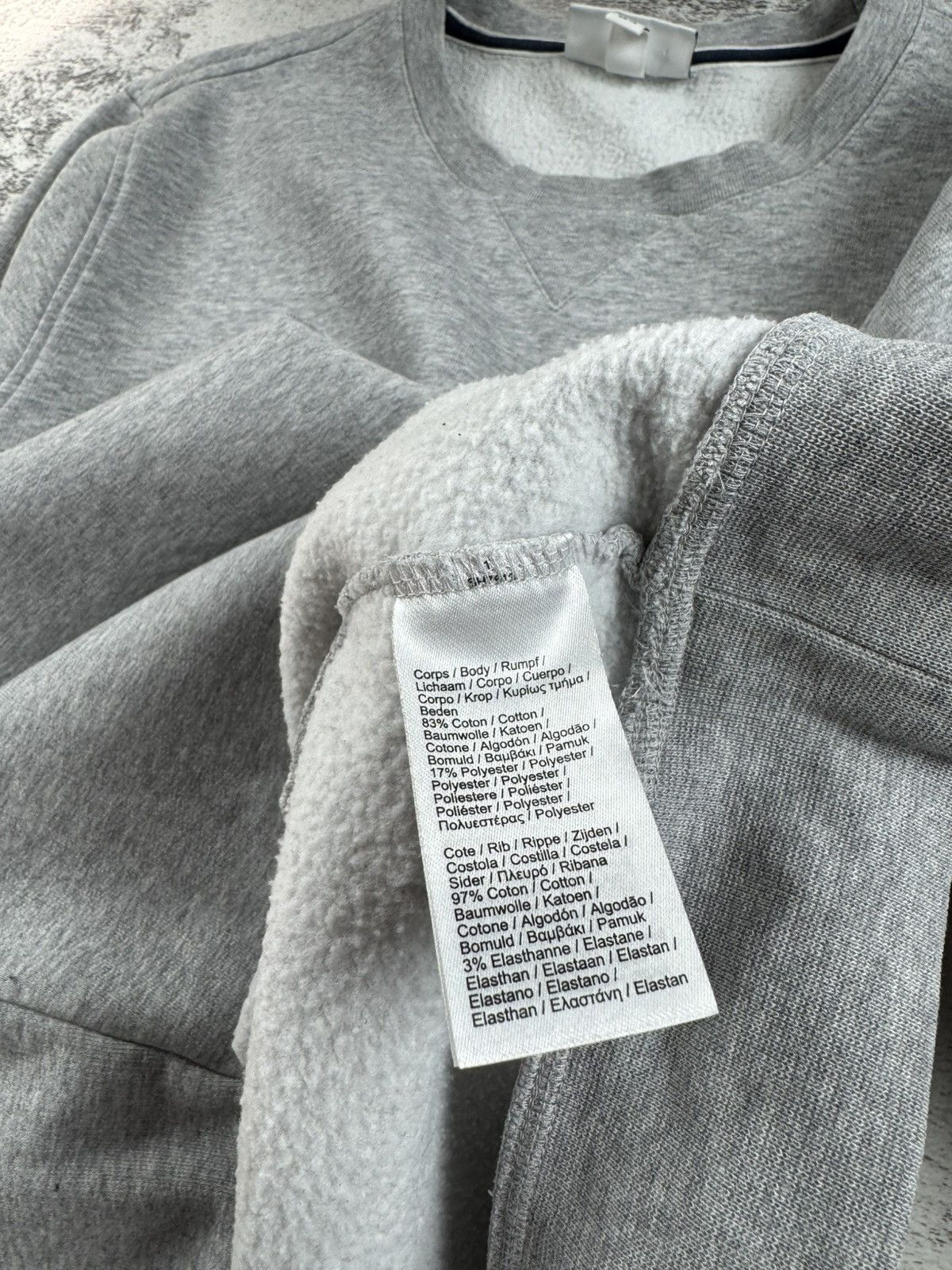 Lacoste Lacoste Sport Men’s Cotton XL FR 6 Crew Neck Gray Basic Sweatshirt Pullover Size US XL / EU 56 / 4 - 10 Thumbnail