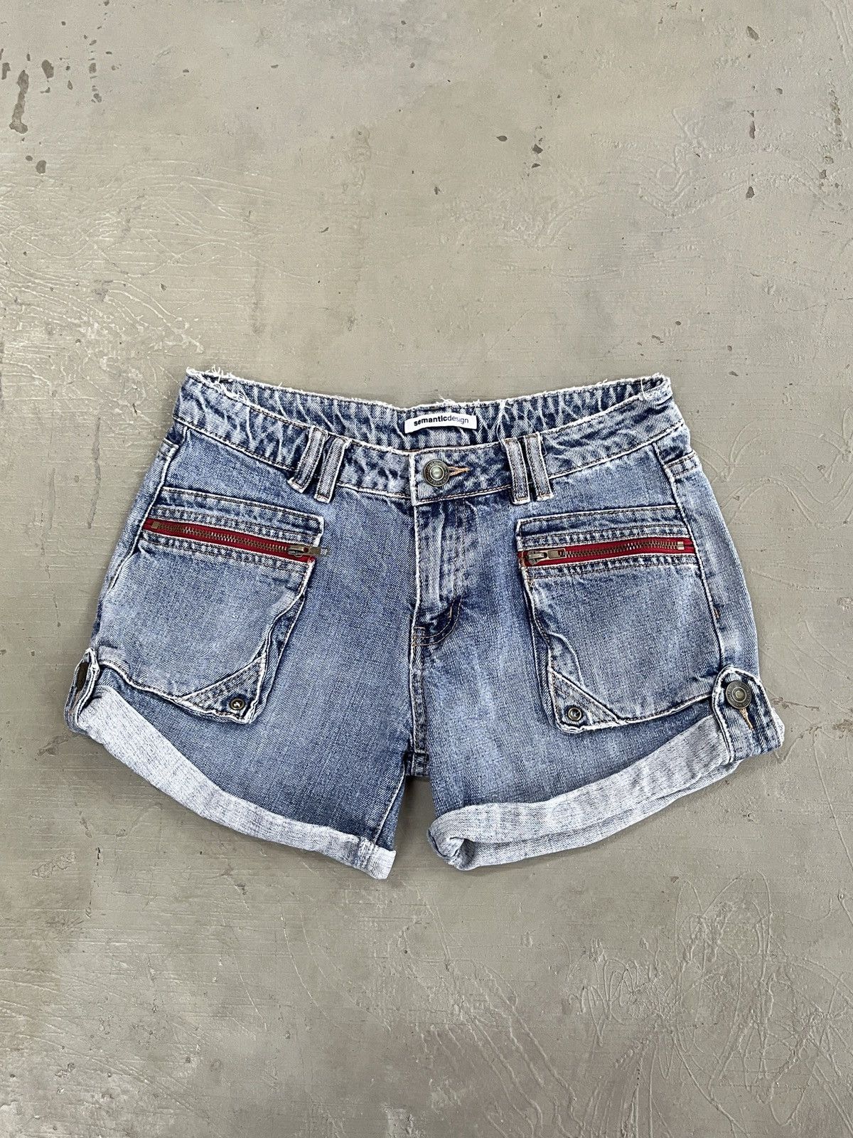 semanticdesign Vintage Semantic Design Tactical Pocket Short Pant Denim Size US 29 - 1 Thumbnail