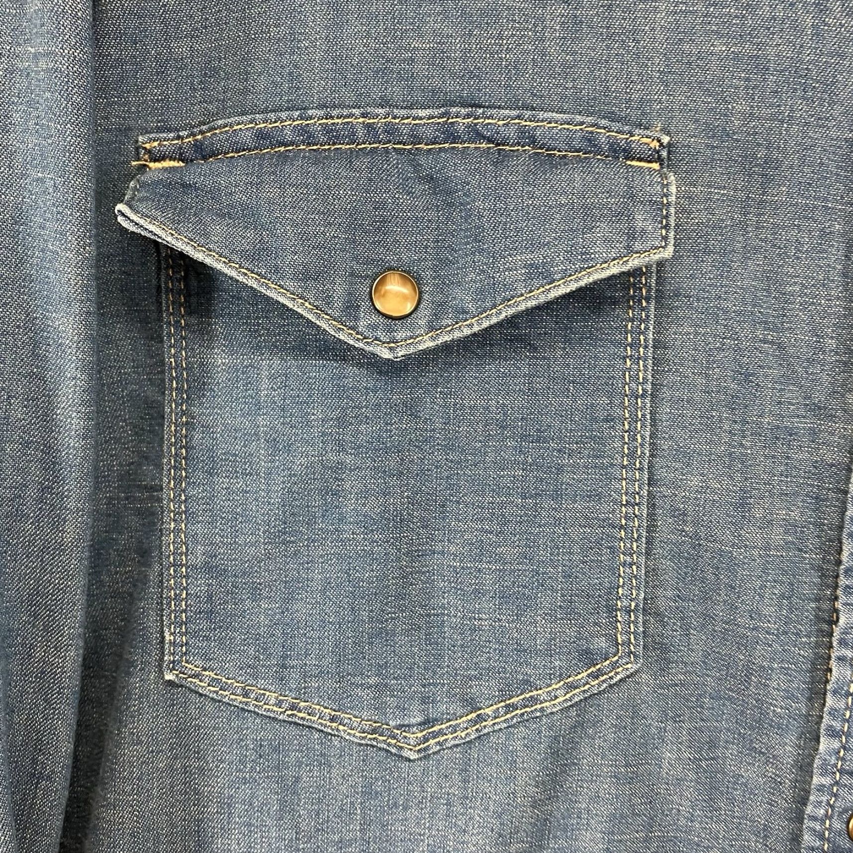 Wrangler VINTAGE Wrangler Denim Pearl Snap Western Shirt 2XL Blue Cowboy Workwear Mens Size US XXL / EU 58 / 5 - 5 Thumbnail