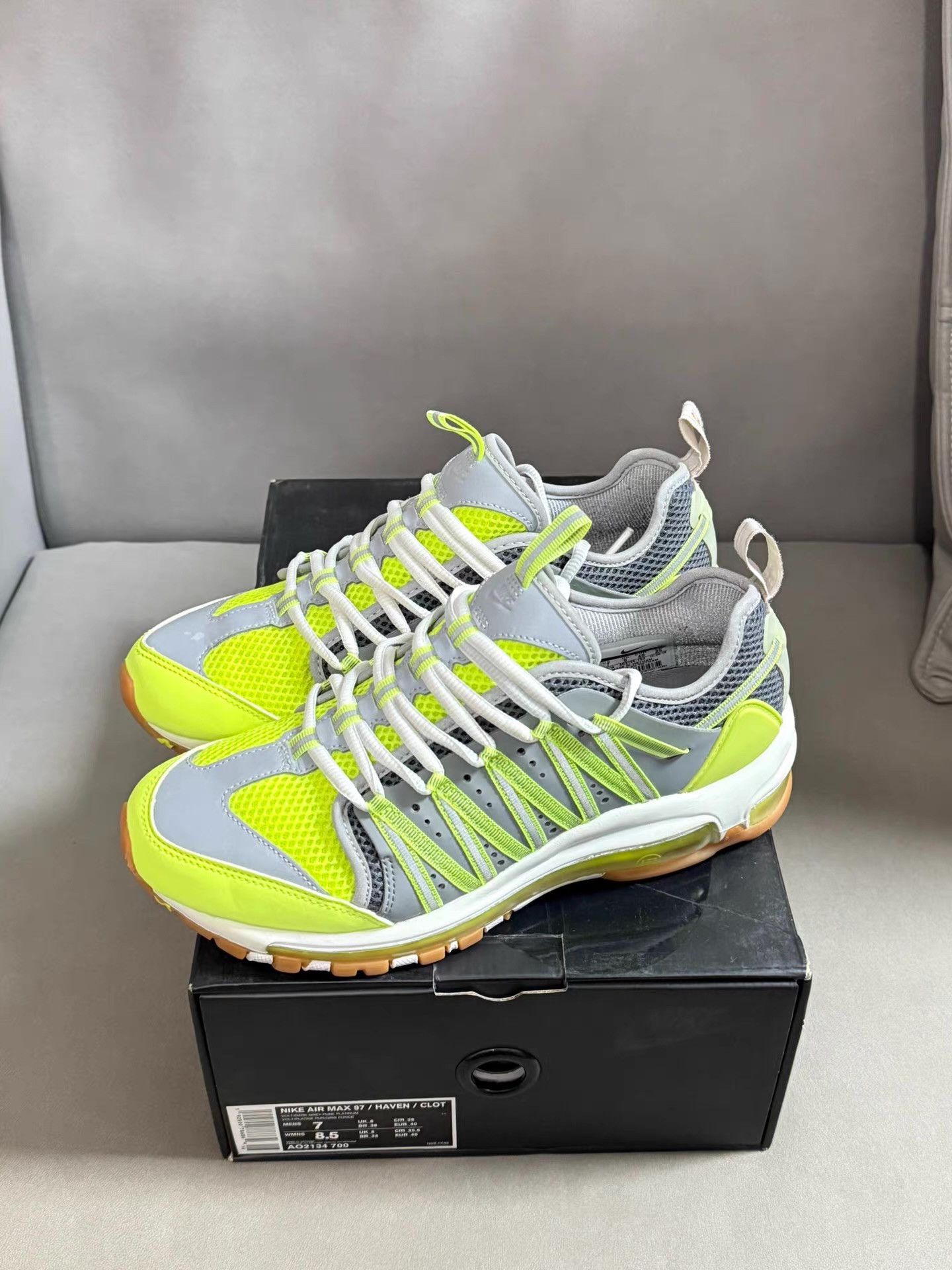 Nike Nike Air Max 97 x CLOT Collab Running Shoes Ｑ20 Size US 7 / EU 40 - 1 Thumbnail