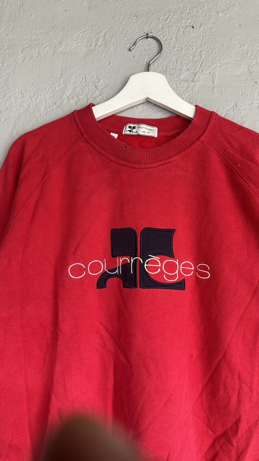 Courreges Courreges crewneck big logo Size US M / EU 48-50 / 2 - 3 Thumbnail