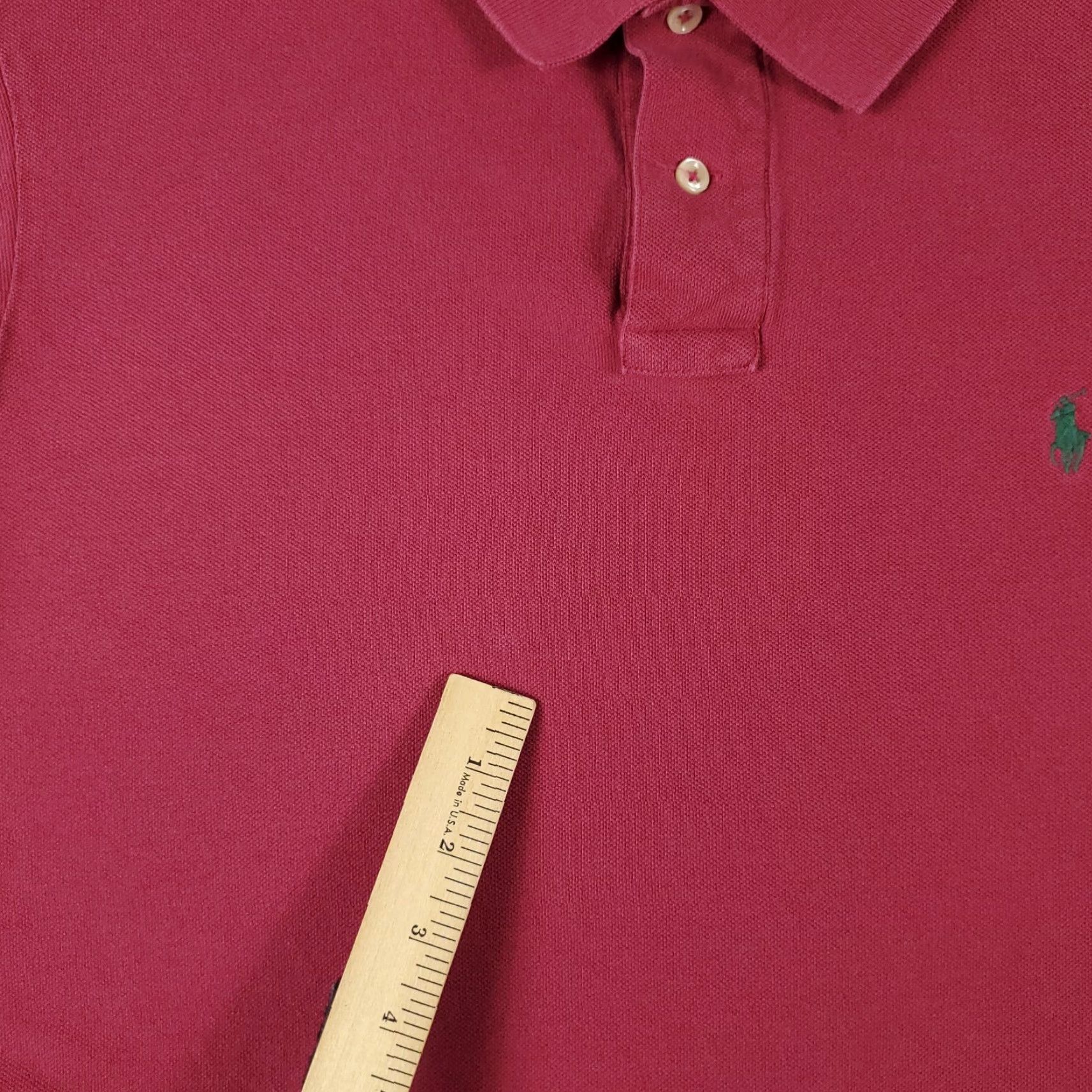 Ralph Lauren Ralph Lauren Polo Shirt Mens XL Pink Solid Short Sleeve Button-Collar Classic Polo Shirt Mens XL Pink Size US XL / EU 56 / 4 - 4 Thumbnail