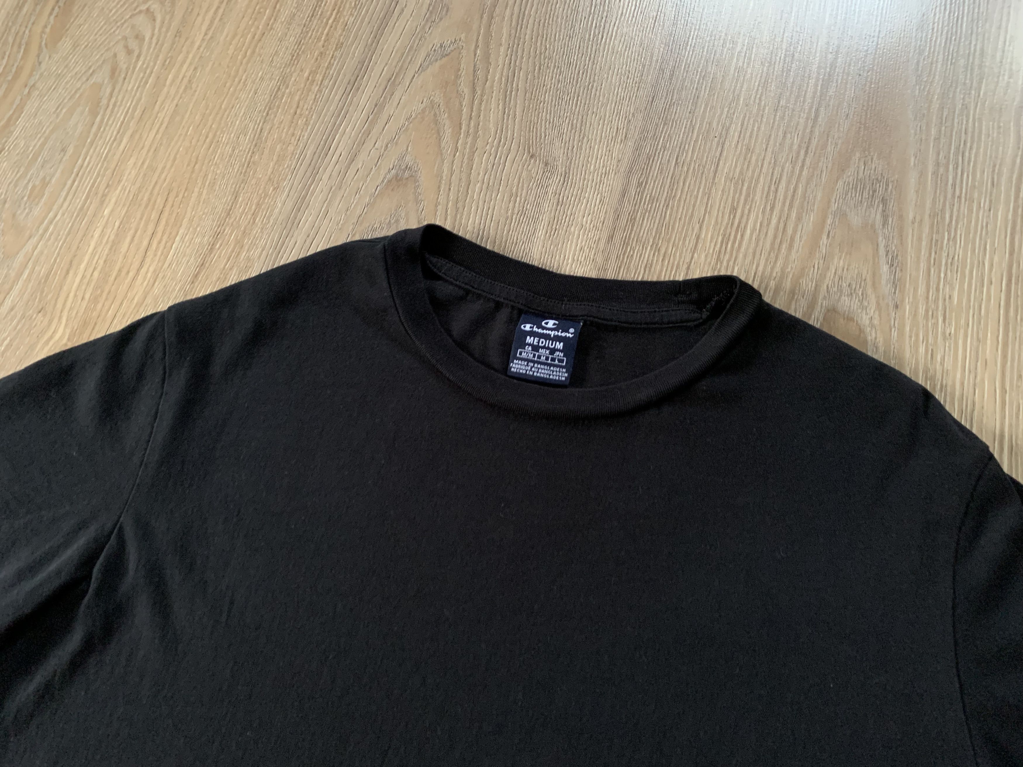Champion Champion Cotton Black Basic Mini Logo T-Shirt Size US M / EU 48-50 / 2 - 4 Thumbnail