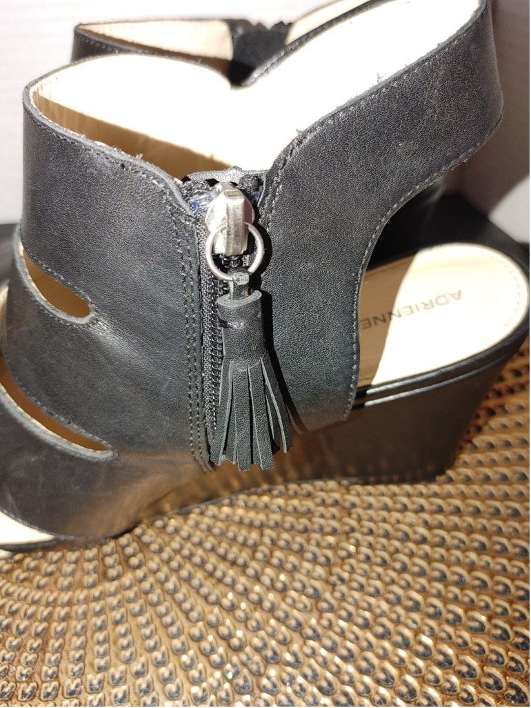 Other Adrienne Vittadini Raneer Leather Wedge Sandals Size 10 Size US 10 / IT 40 - 5 Thumbnail