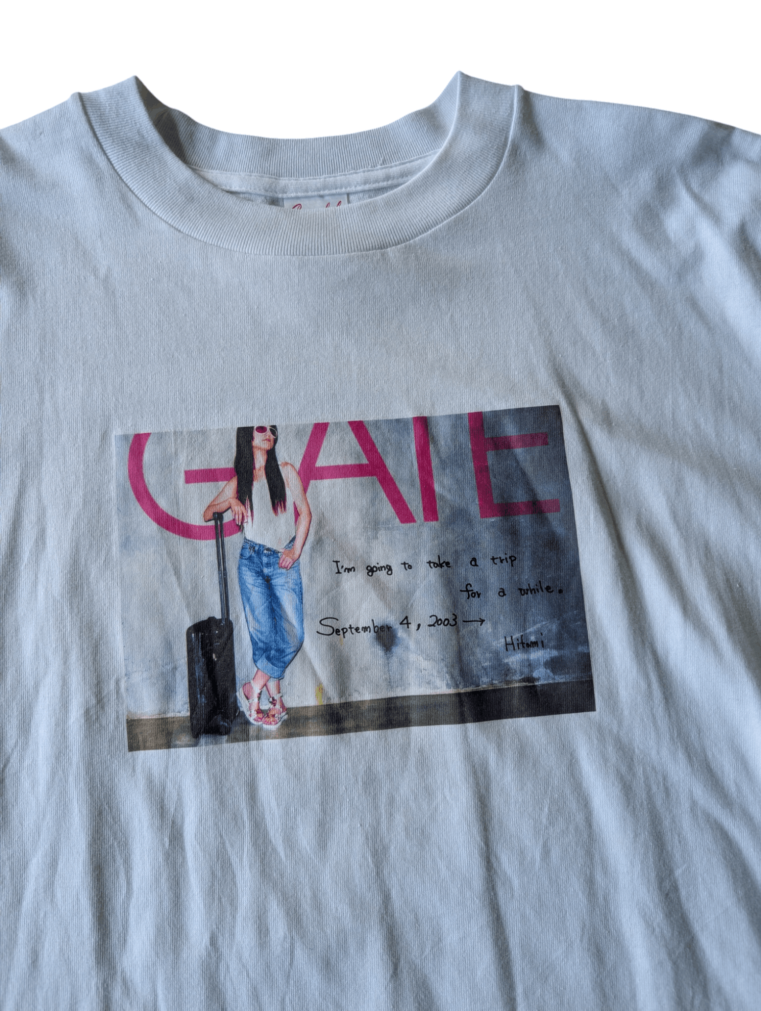 Japanese Brand Vintage 2003 Hitomi Shimatani 1st Tour Tee Size US L / EU 52-54 / 3 - 2 Thumbnail